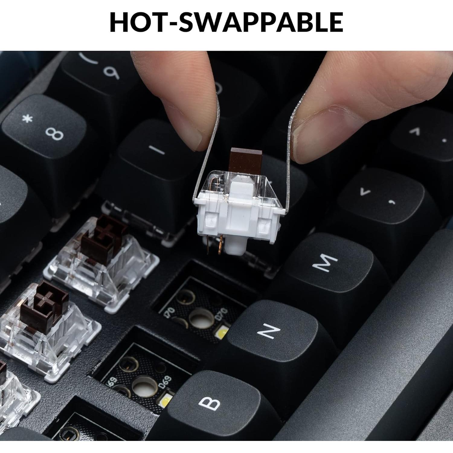 Teclado Mecánico Inalámbrico Keychron K10 Pro - Retroiluminación Blanca