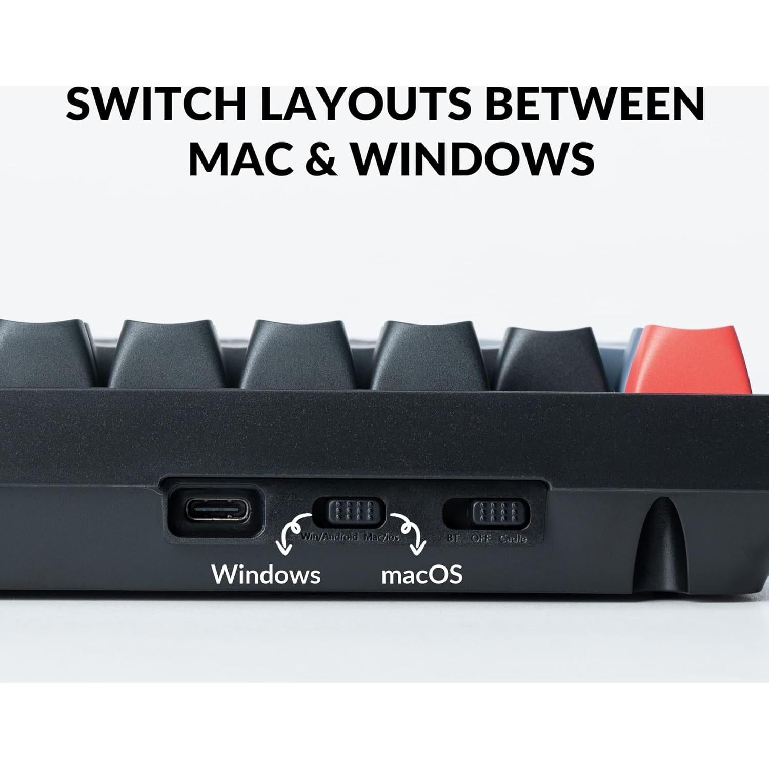 Teclado Mecánico Inalámbrico Keychron K10 Pro - Retroiluminación Blanca