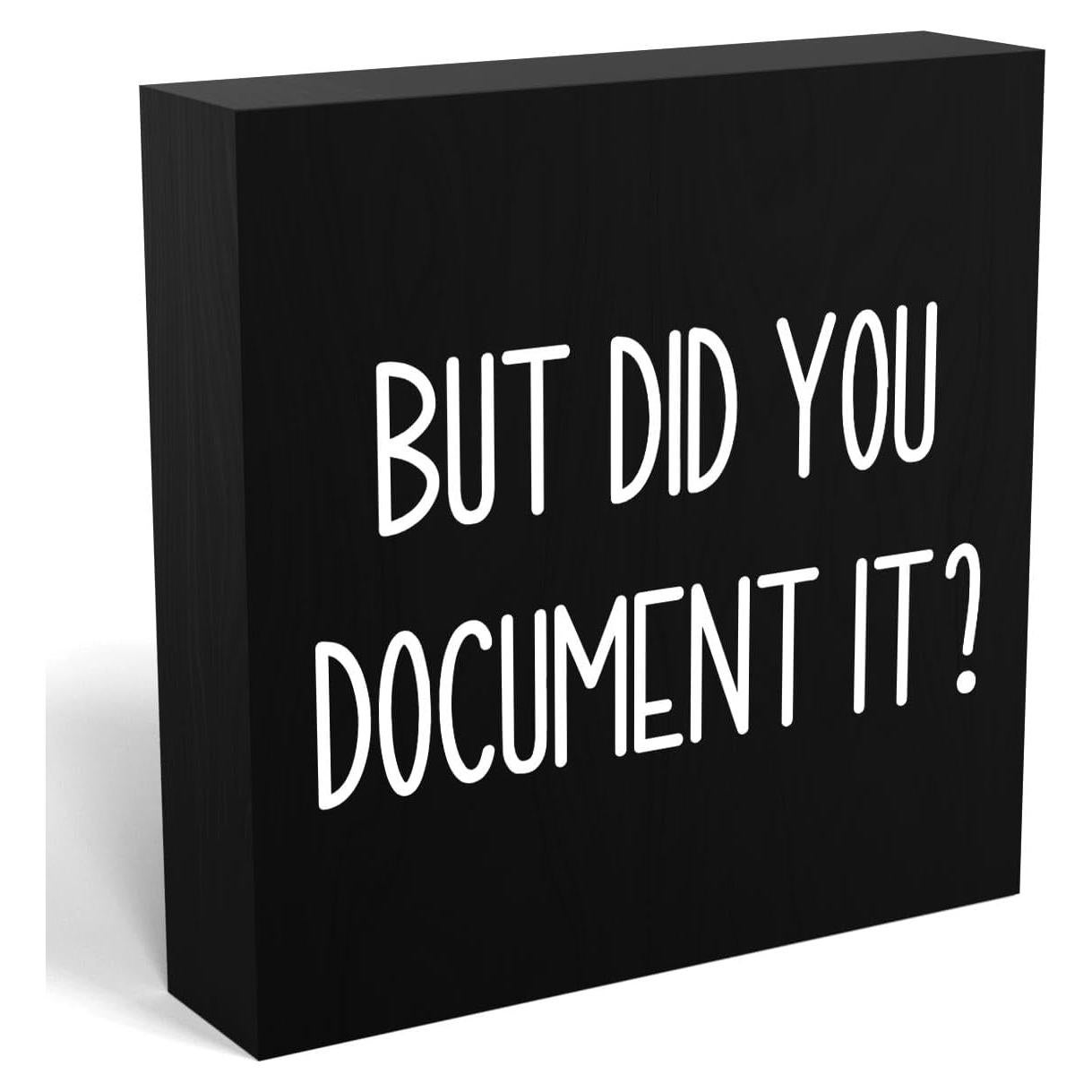 Señal de Caja de Madera MMIISHE 12.7x12.7cm Decorativa Negra