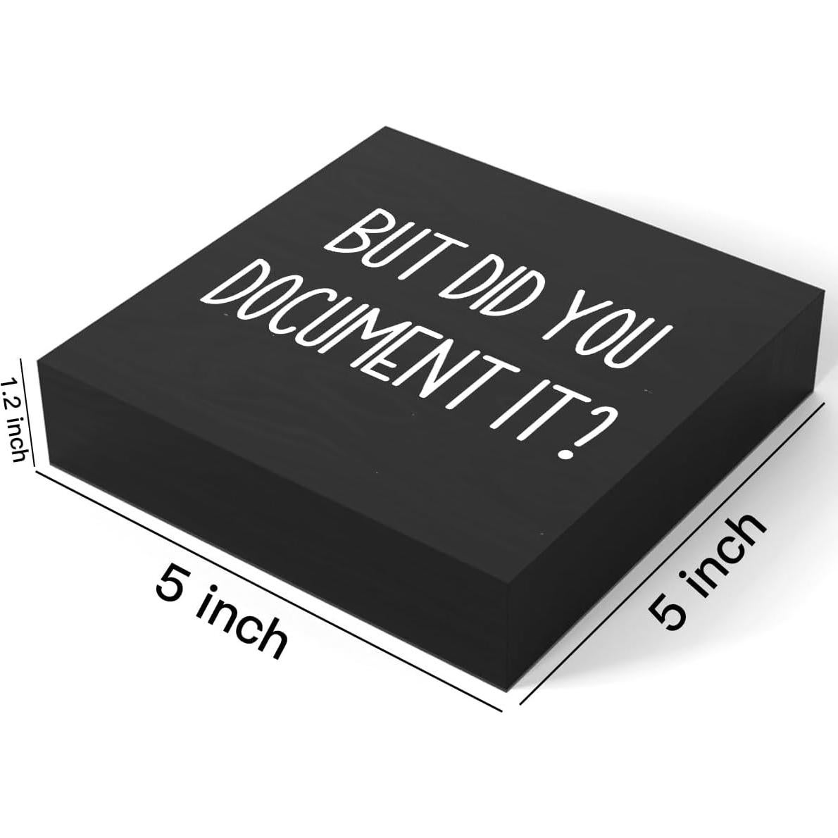 Señal de Caja de Madera MMIISHE 12.7x12.7cm Decorativa Negra