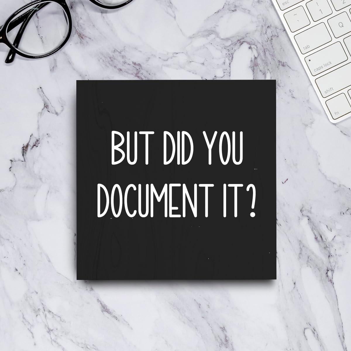 Señal de Caja de Madera MMIISHE 12.7x12.7cm Decorativa Negra