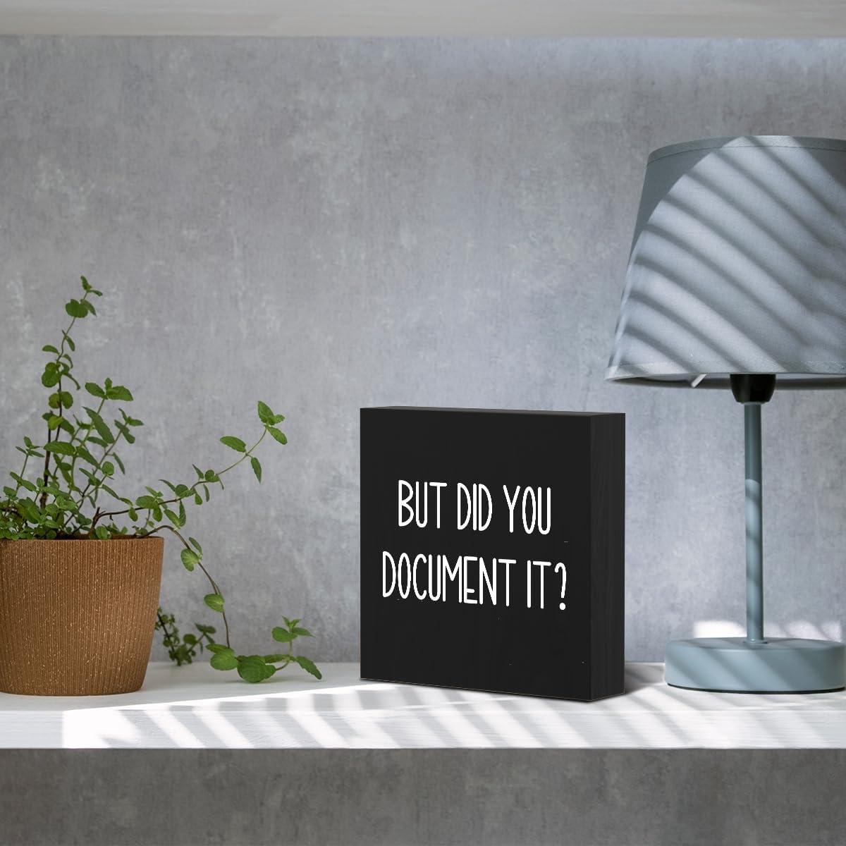 Señal de Caja de Madera MMIISHE 12.7x12.7cm Decorativa Negra