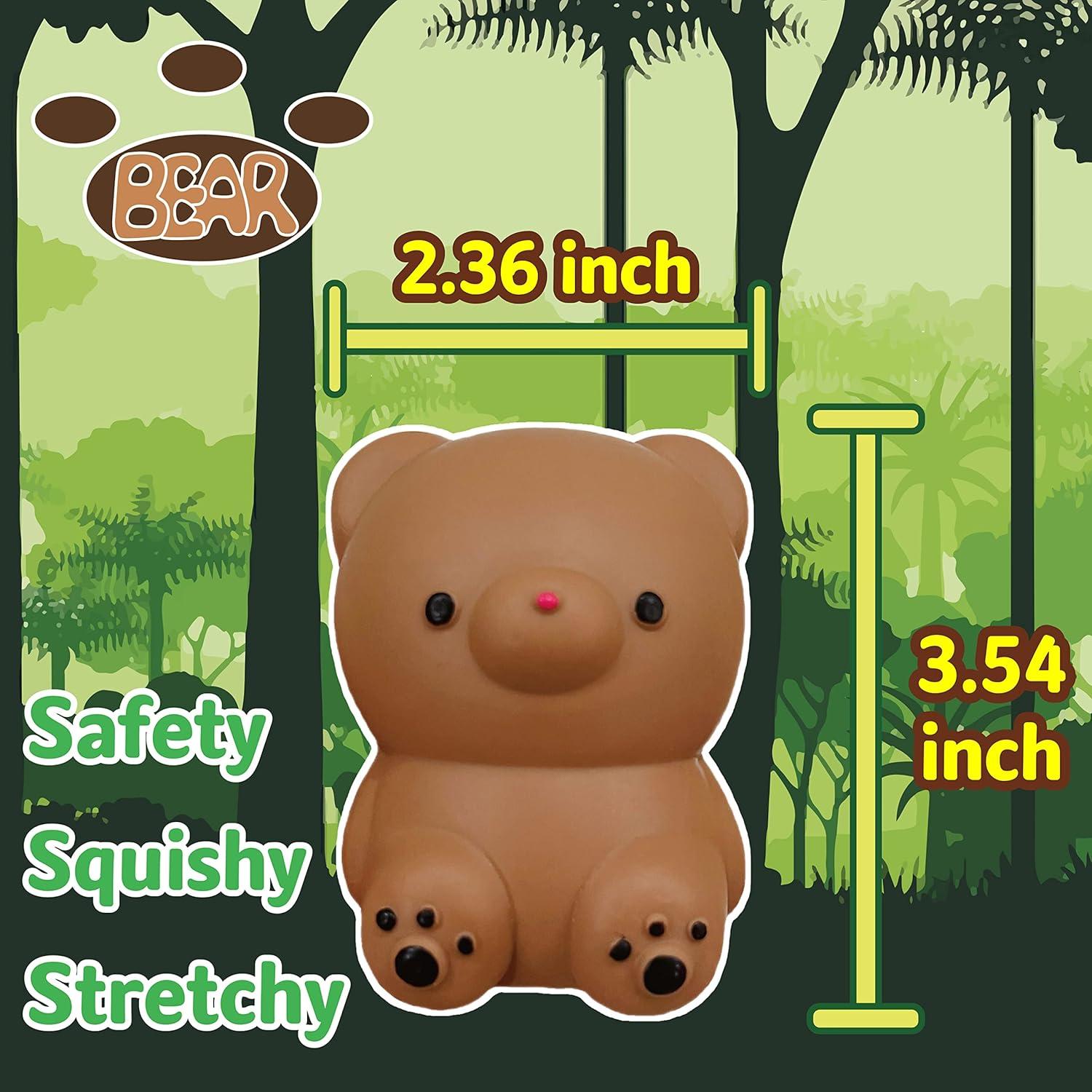 Bola de Alivio de Estrés Kawaite Oso Marrón 6x6x9 cm