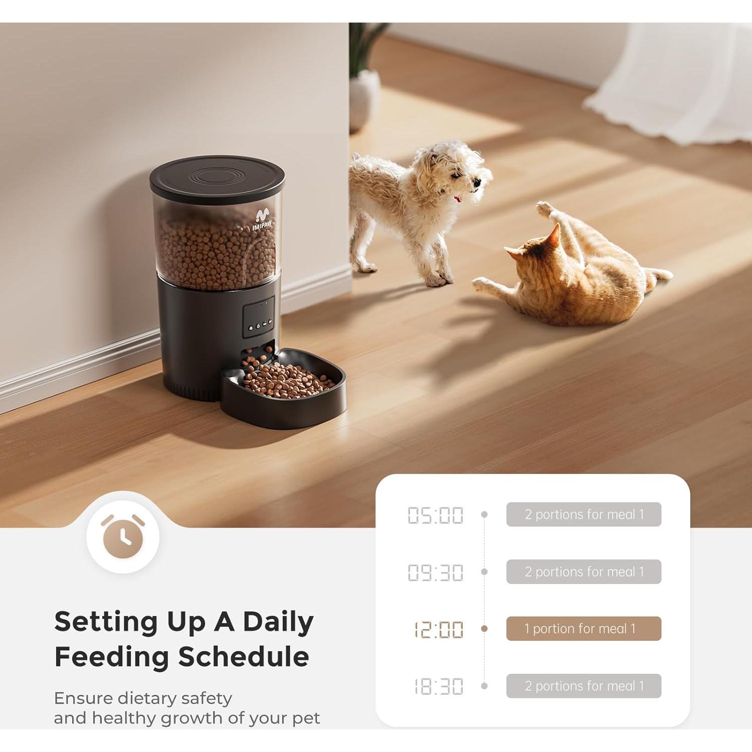 Comedero Automático IMIPAW 3L para Gatos - Alimentación Programable