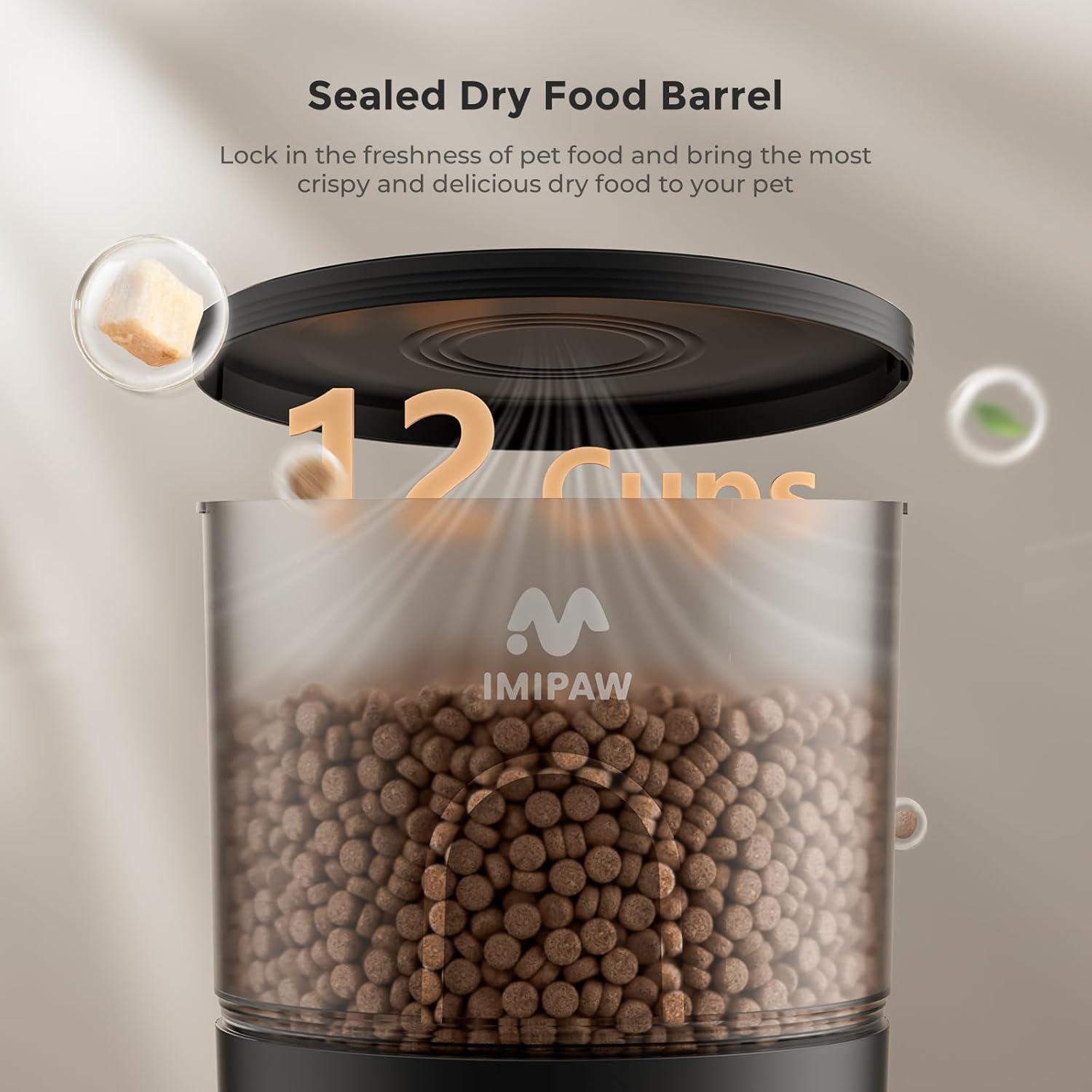 Comedero Automático IMIPAW 3L para Gatos - Alimentación Programable