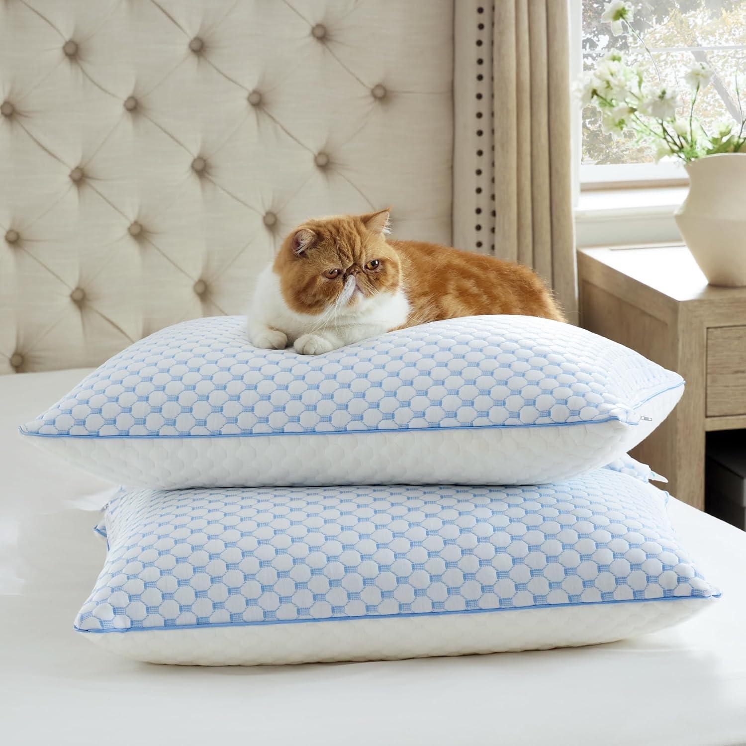 Cojines de Cama Refrigerantes Bedsure - Espuma Viscoelástica 2P