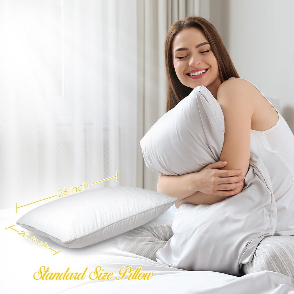 Almohadas de Cama DreamNorth Estándar 100% Algodón (2 Pzas) Blanco