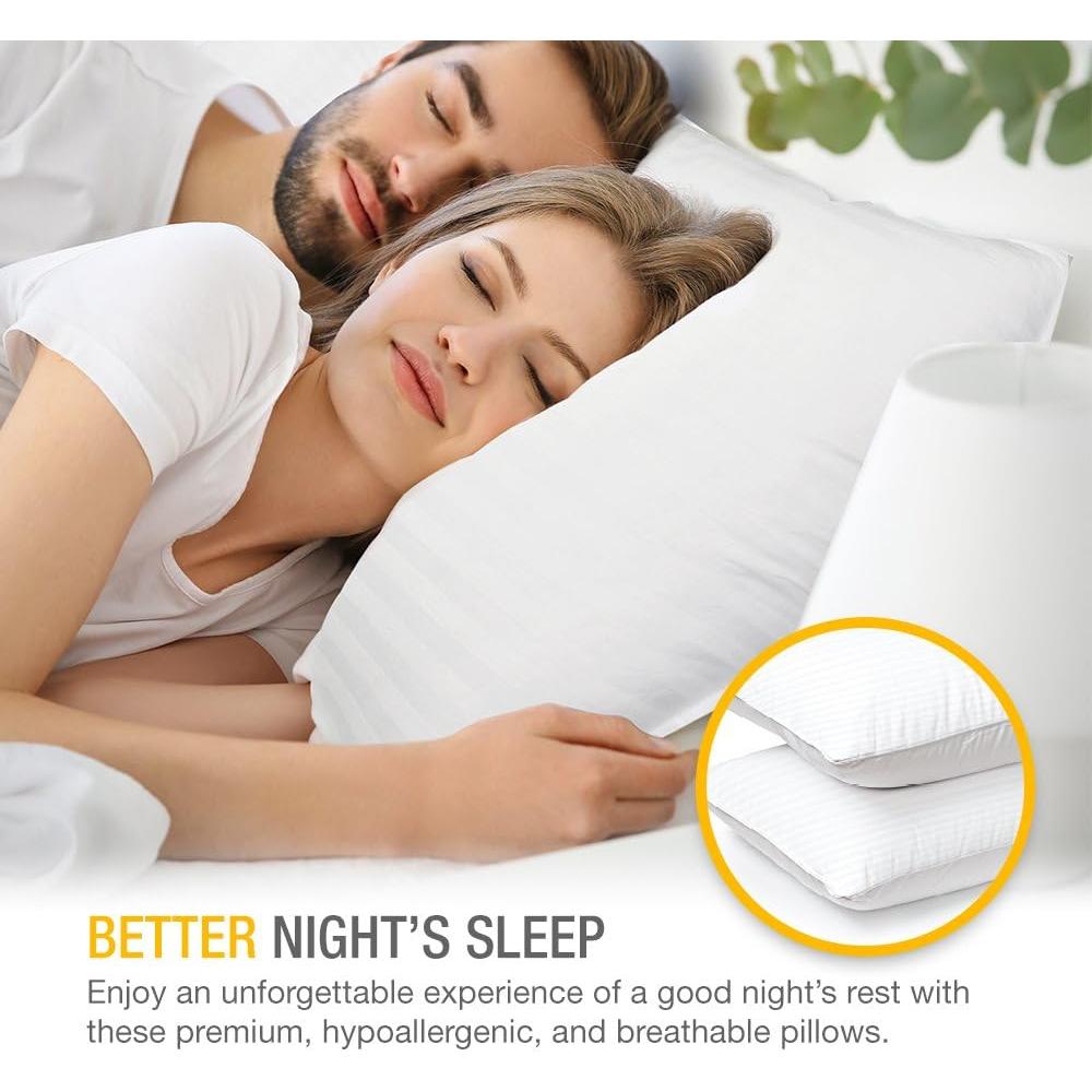 Almohadas de Cama DreamNorth Estándar 100% Algodón (2 Pzas) Blanco