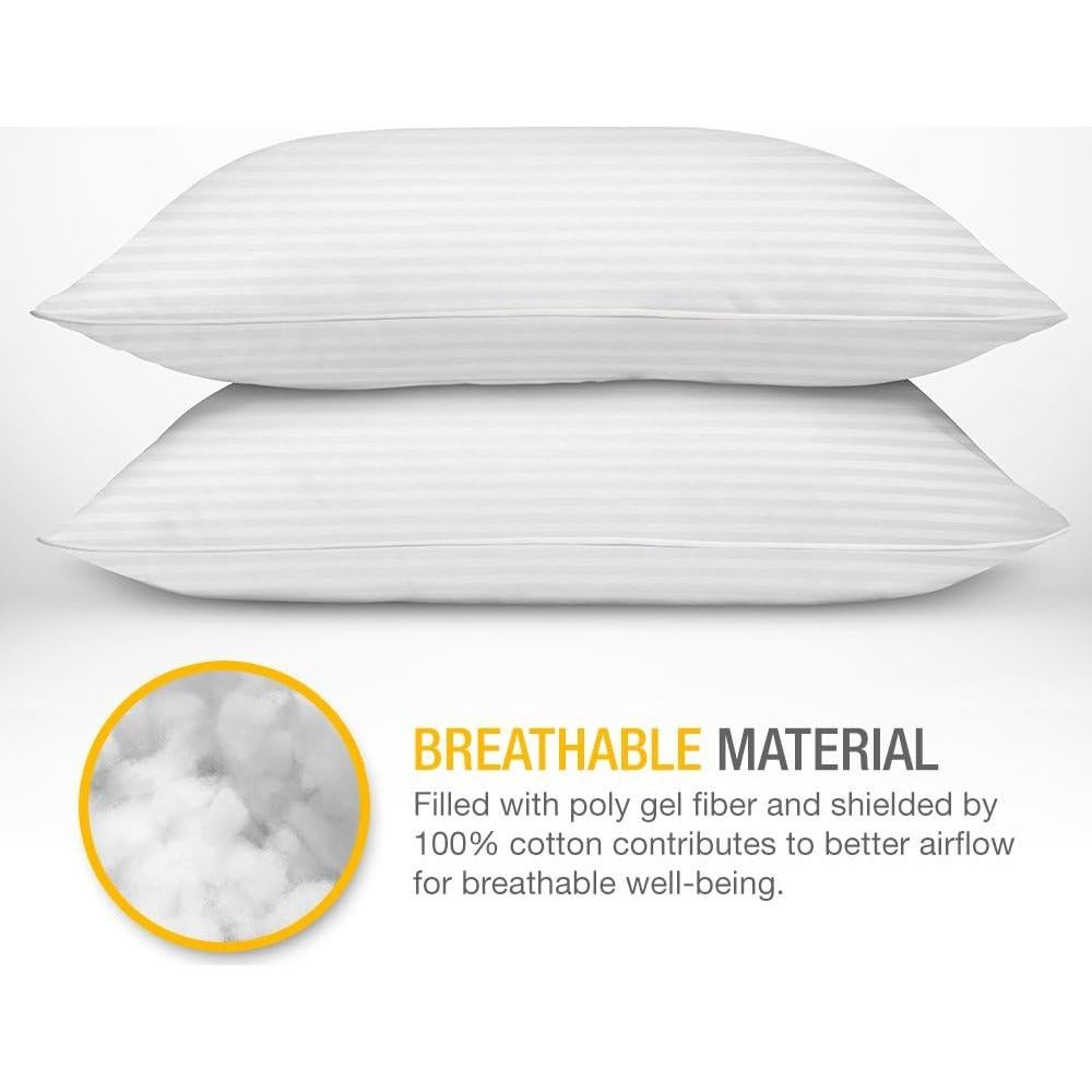 Almohadas de Cama DreamNorth Estándar 100% Algodón (2 Pzas) Blanco