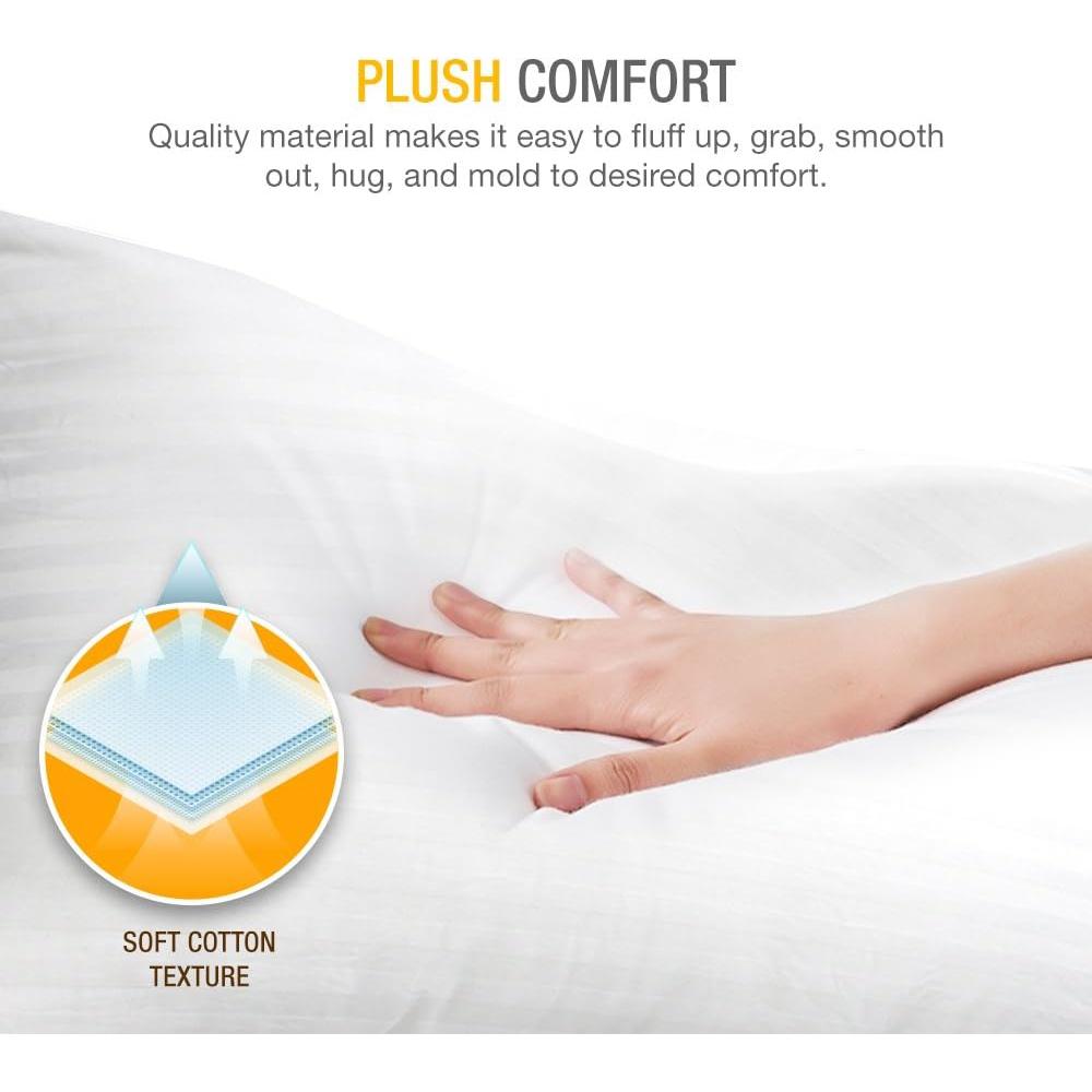 Almohadas de Cama DreamNorth Estándar 100% Algodón (2 Pzas) Blanco