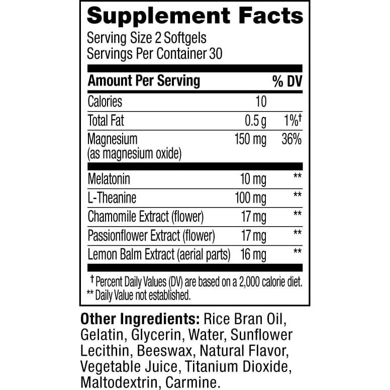 Gelatinas Blandas para Dormir OLLY 60 Unidades 10mg Melatonina