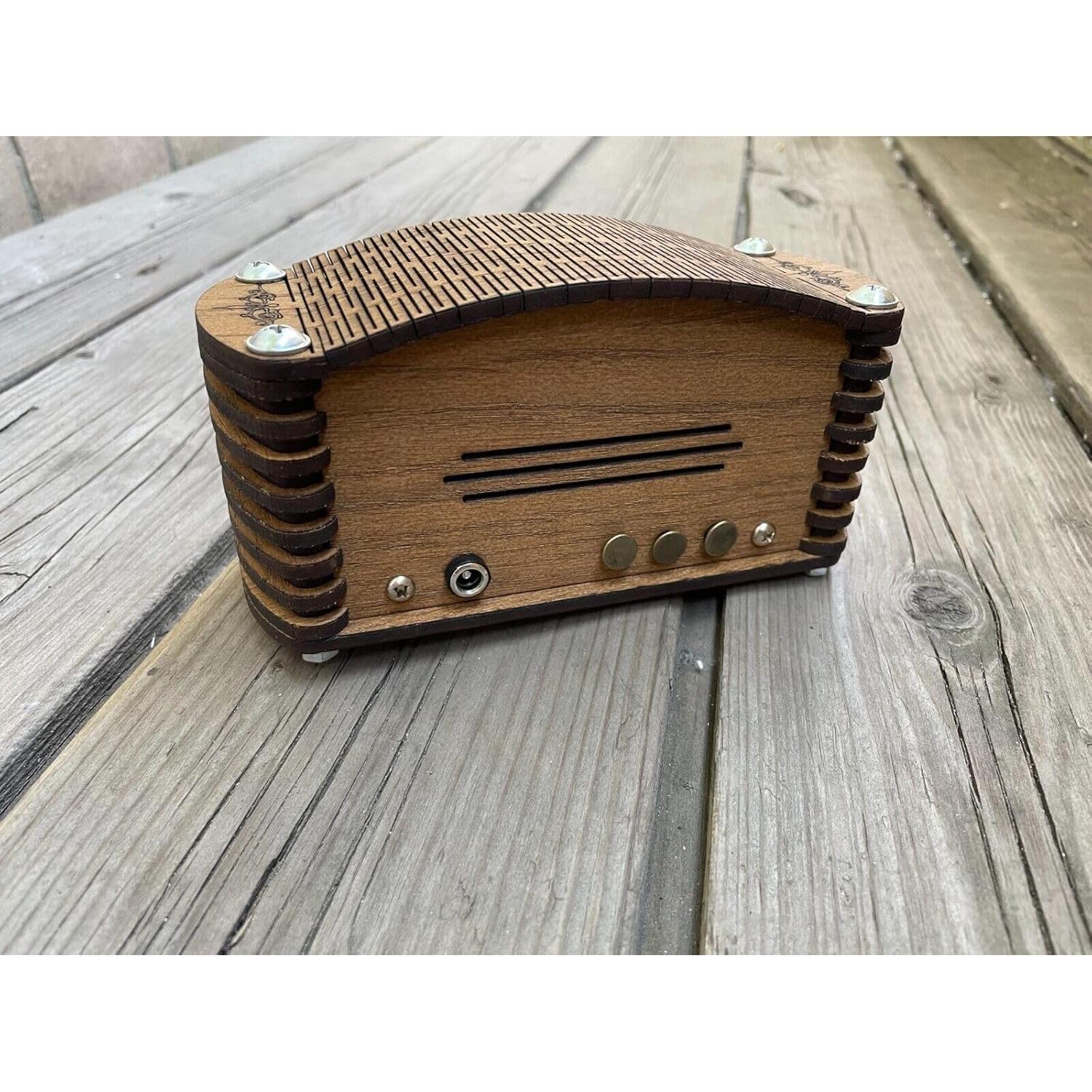 Reloj de Tubo Nixie IN-12 Vintage con Caja de Roble 12 Horas