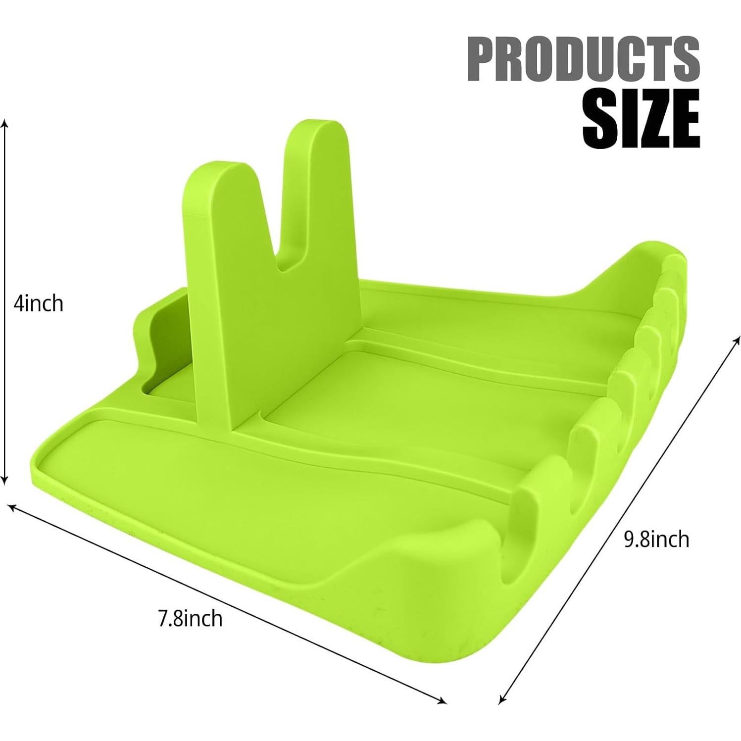 Soporte de Utensilios de Silicona MEETSWEET Verde Manzana