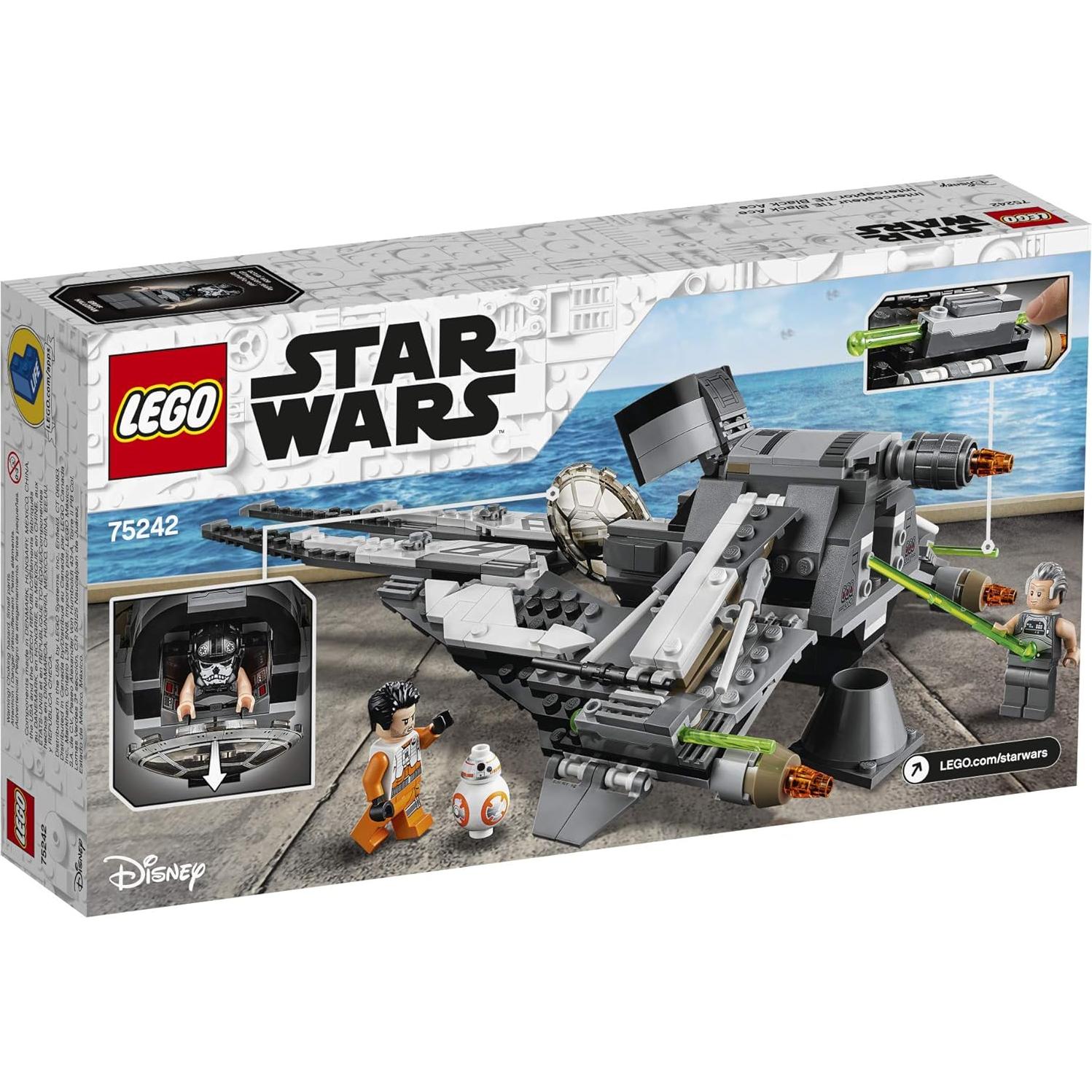 LEGO Star Wars Interceptor TIE Negro Ace 75242 396 Piezas