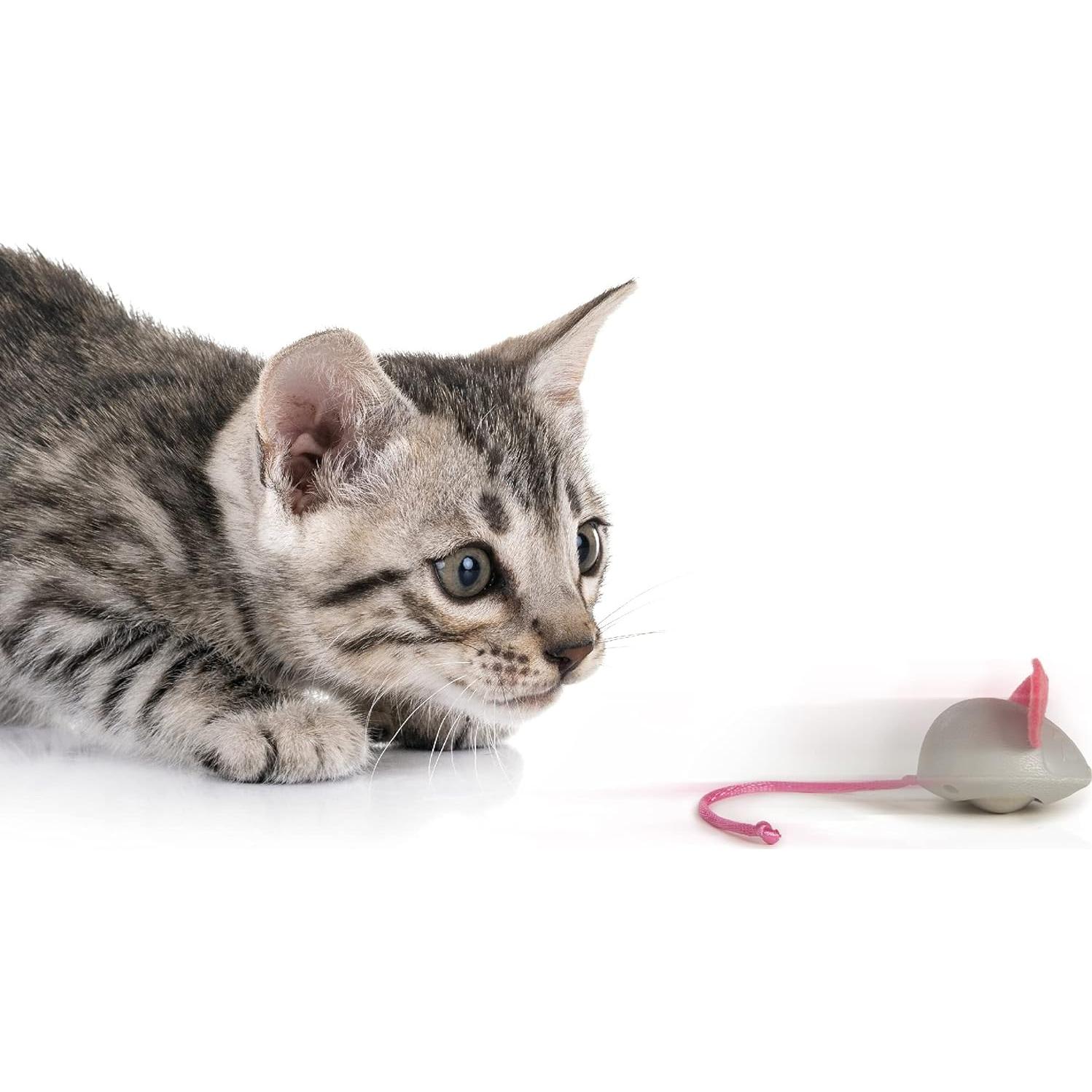 SmartyKat Ratón de Mármol Juguete para Gato - Gris Talla Única