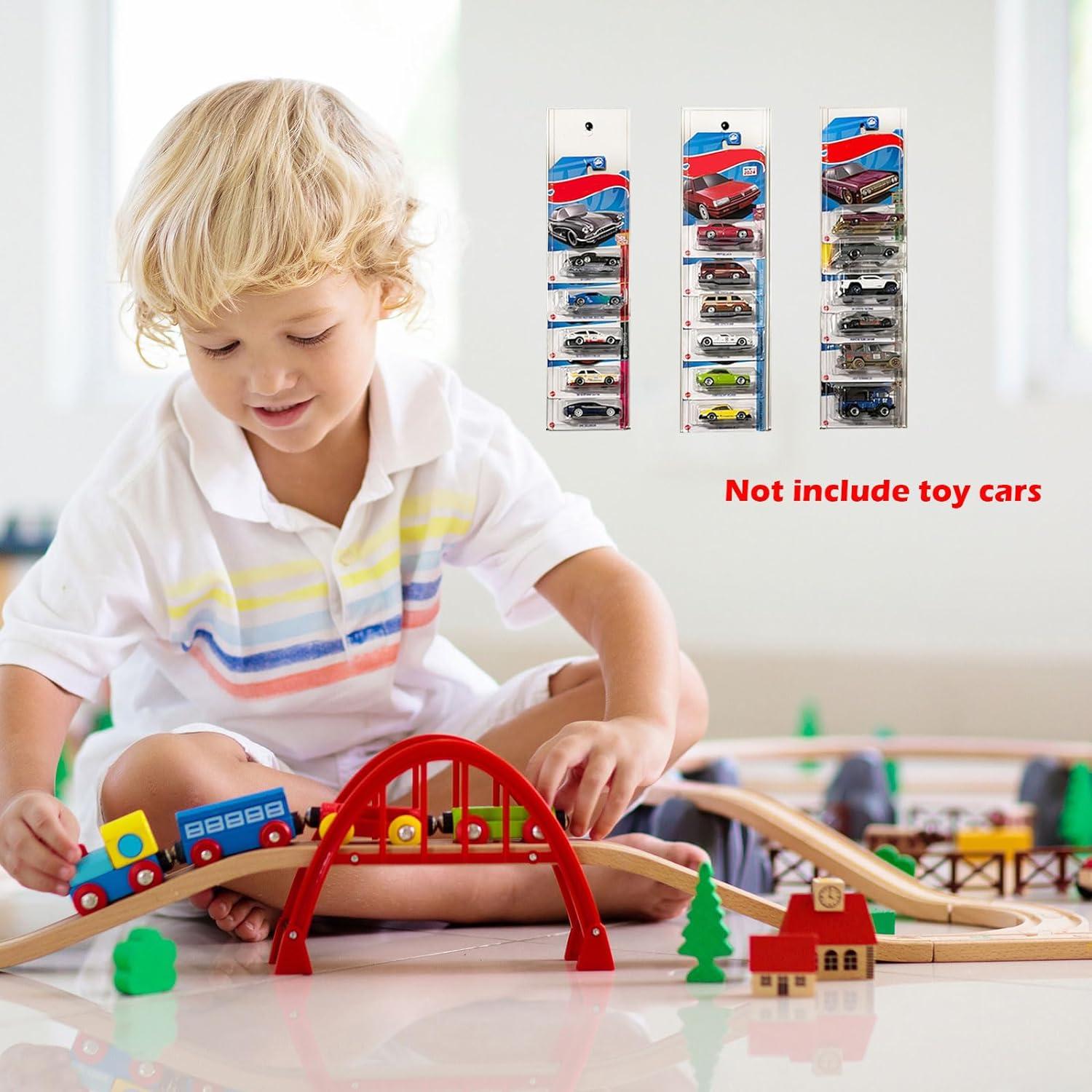 Paquete de 6 estuches de exhibición Monciysn para 60 autos