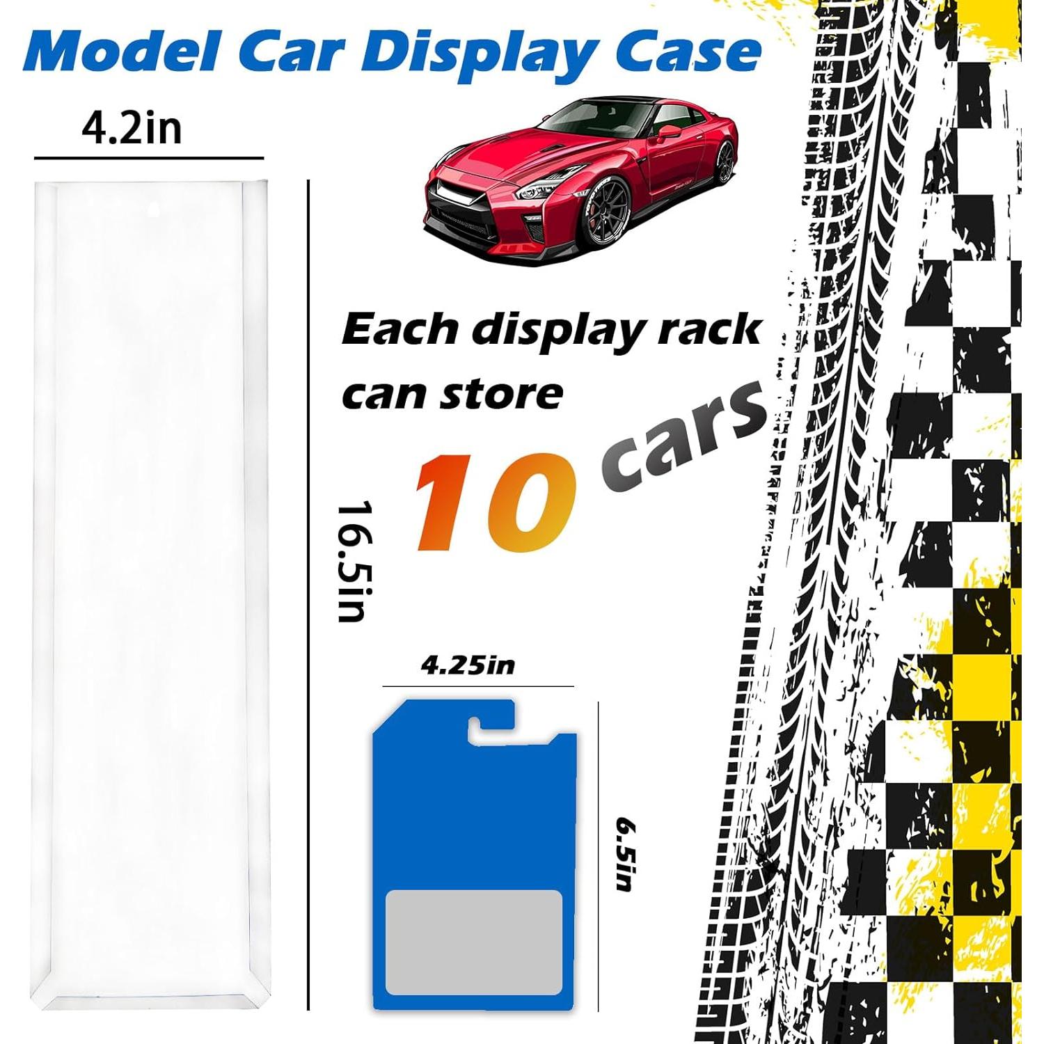 Paquete de 6 estuches de exhibición Monciysn para 60 autos