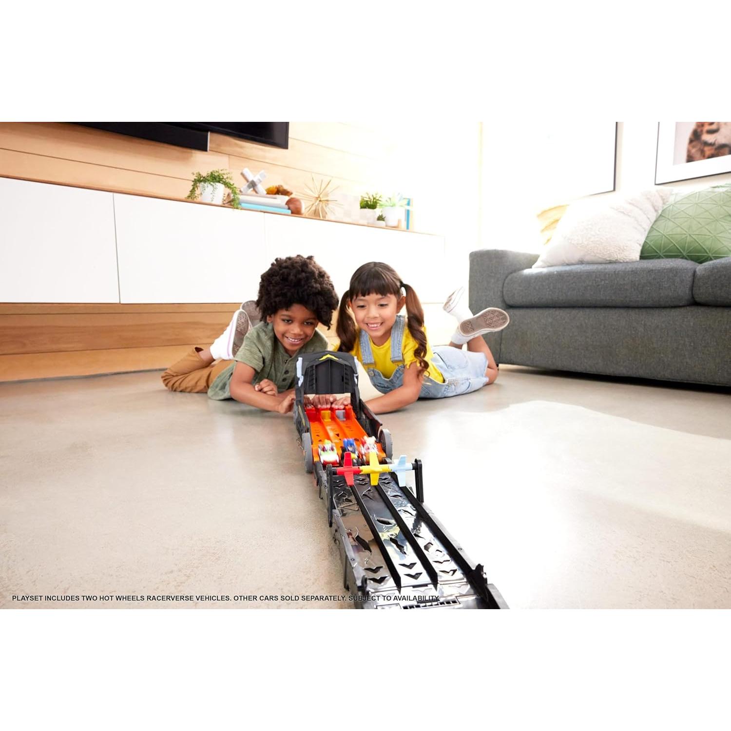 Hot Wheels Set de Pista Batman + 2 Vehículos + 3 Carriles