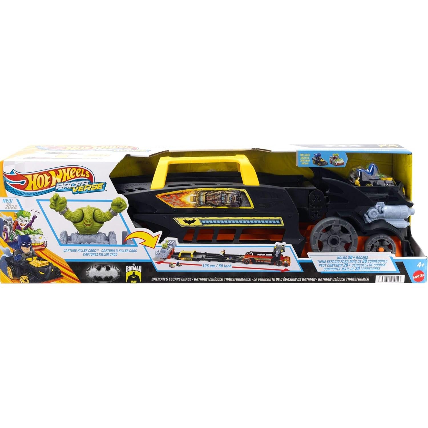 Hot Wheels Set de Pista Batman + 2 Vehículos + 3 Carriles