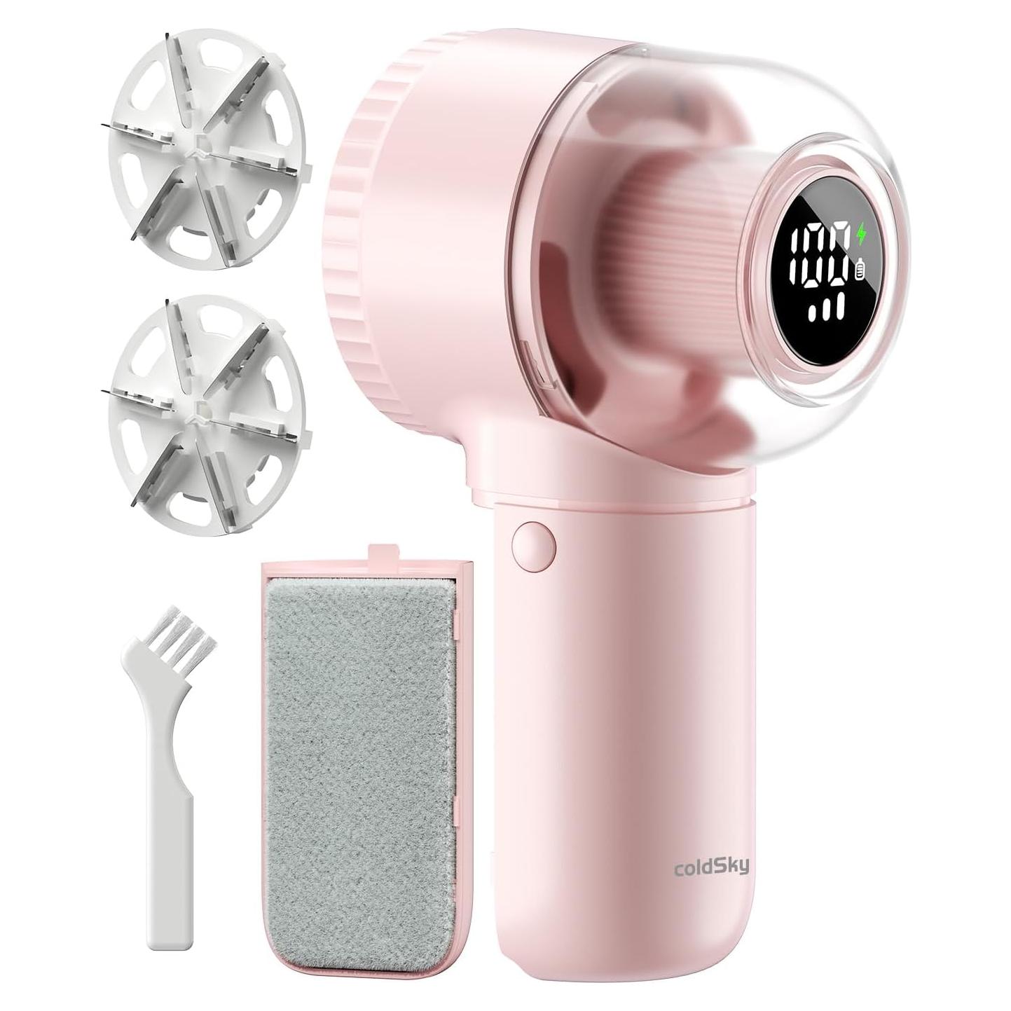 Raspador de Pelusa Recargable coldSky CY610 Rosa 3 Velocidades