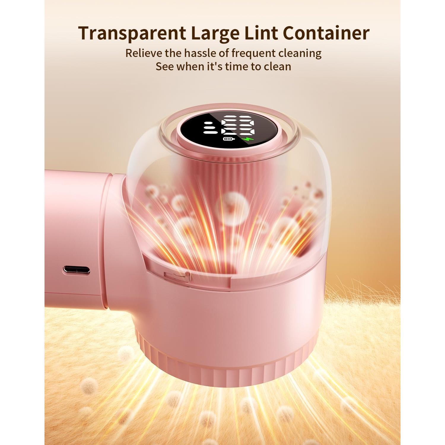 Raspador de Pelusa Recargable coldSky CY610 Rosa 3 Velocidades