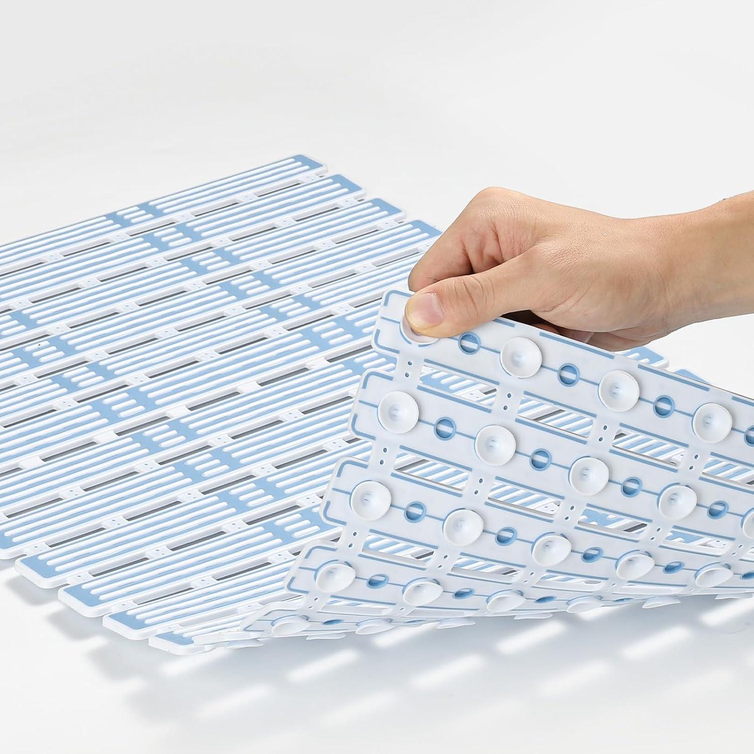 Alfombra de Ducha Antideslizante XIYUNTE 68.6x40.6 cm Azul