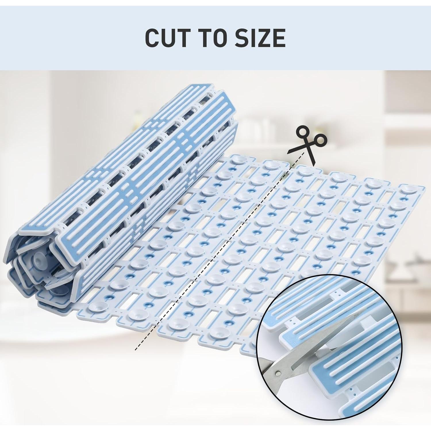 Alfombra de Ducha Antideslizante XIYUNTE 68.6x40.6 cm Azul