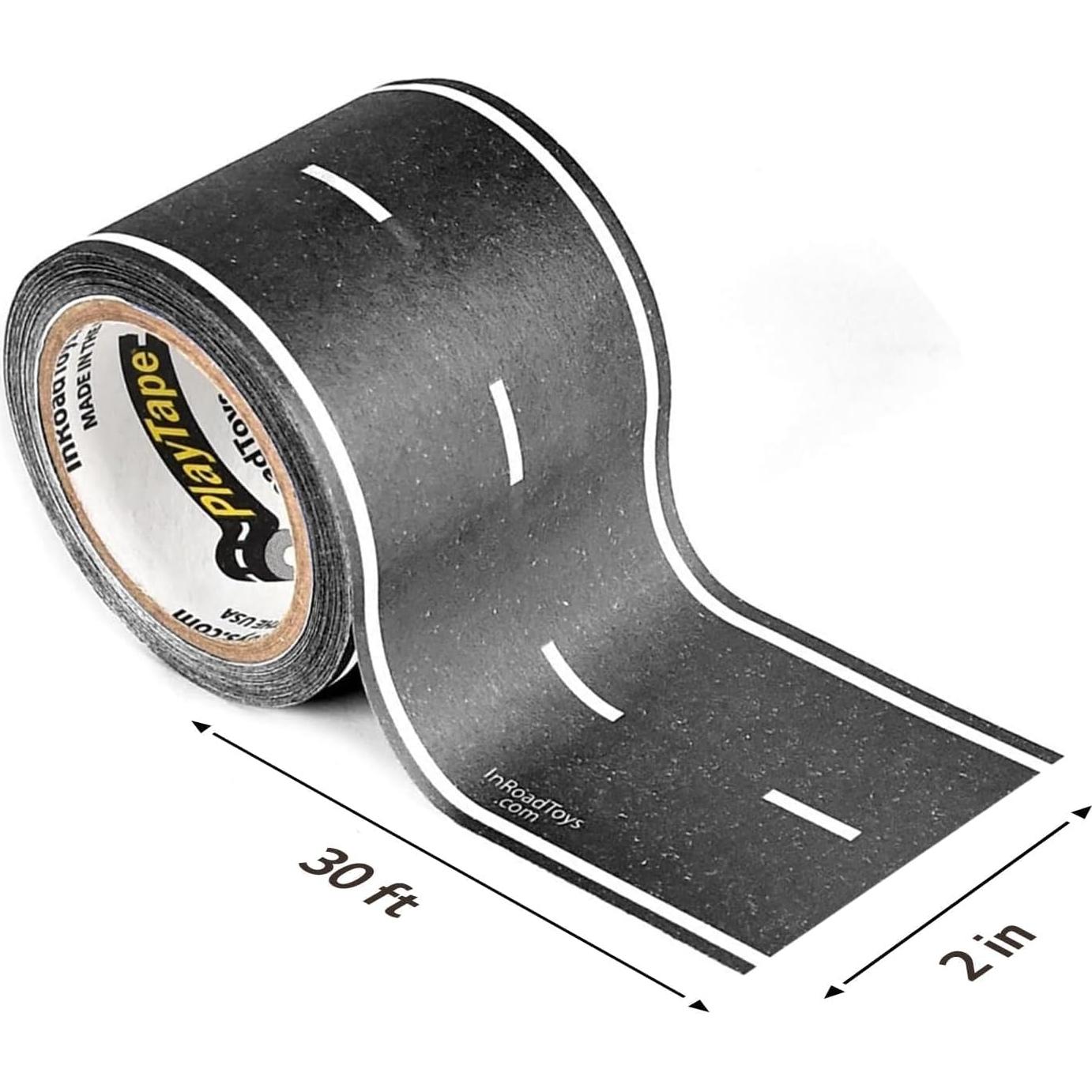 Cinta de carretera PlayTape 30 pies x 5,08 cm para juguetes