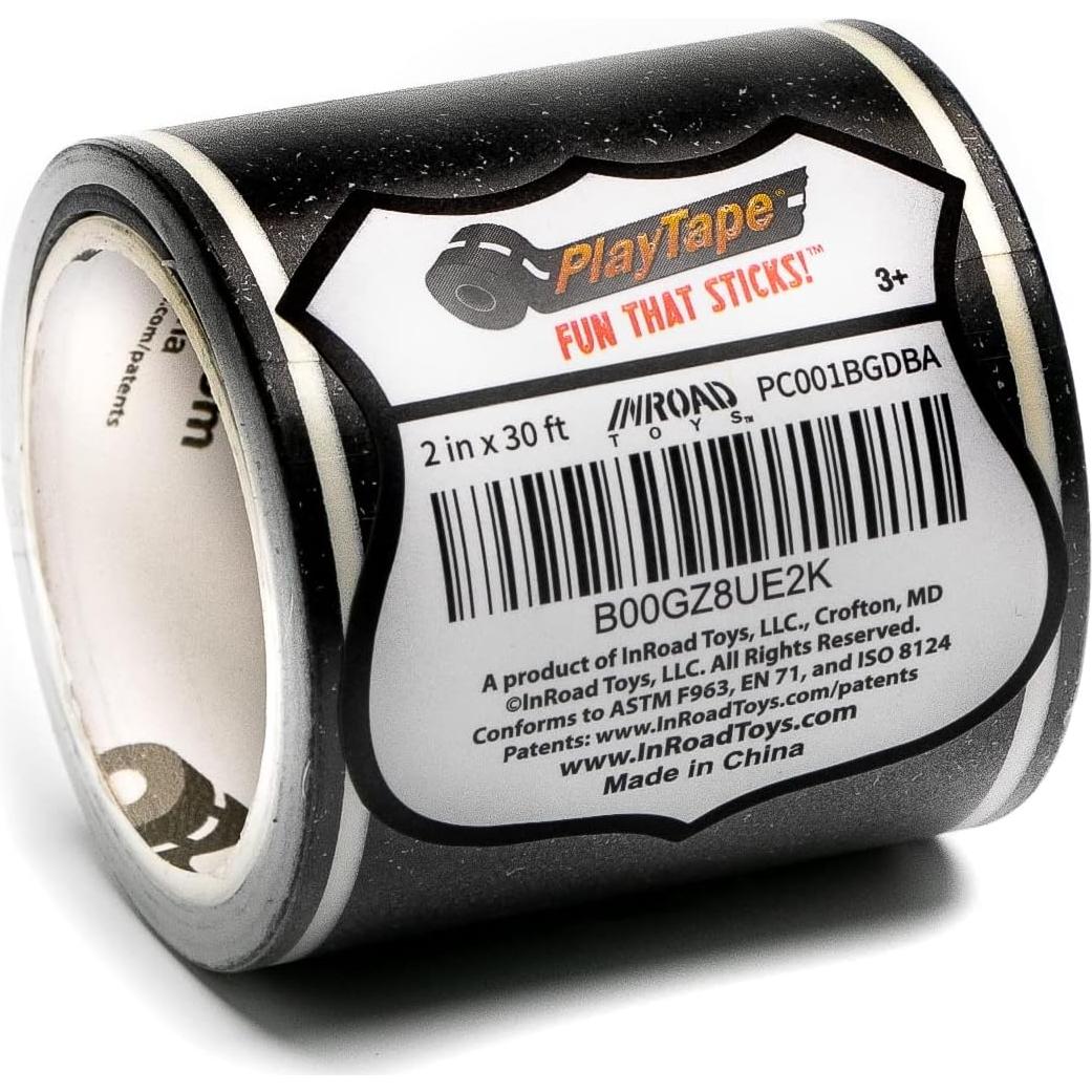Cinta de carretera PlayTape 30 pies x 5,08 cm para juguetes