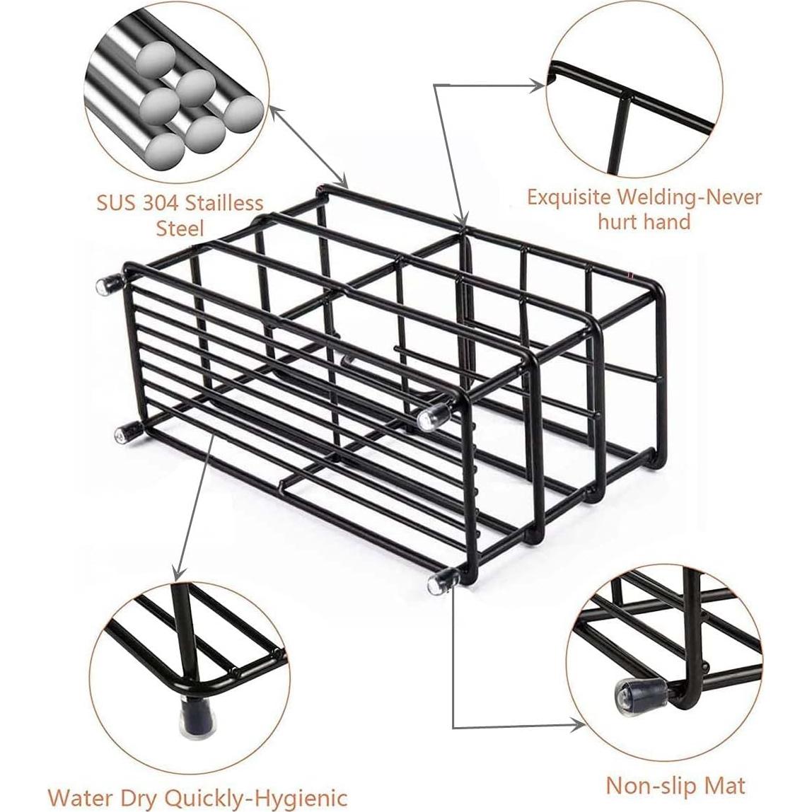Soporte para Cepillos de Dientes Wbbog de Acero Inoxidable Negro