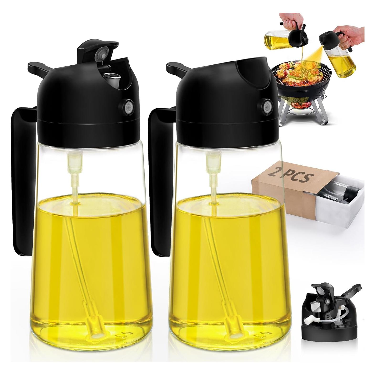 Rociador de Aceite 2pcs DWTS DANWEITESI 473ml Negro