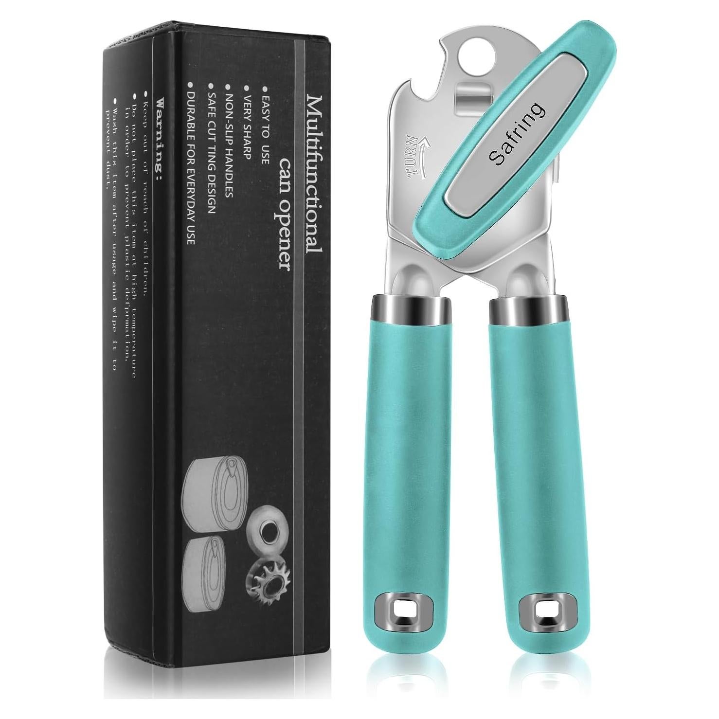 Abrelatas Manual Safring D1-L Acero Inoxidable 277g Aqua Sky