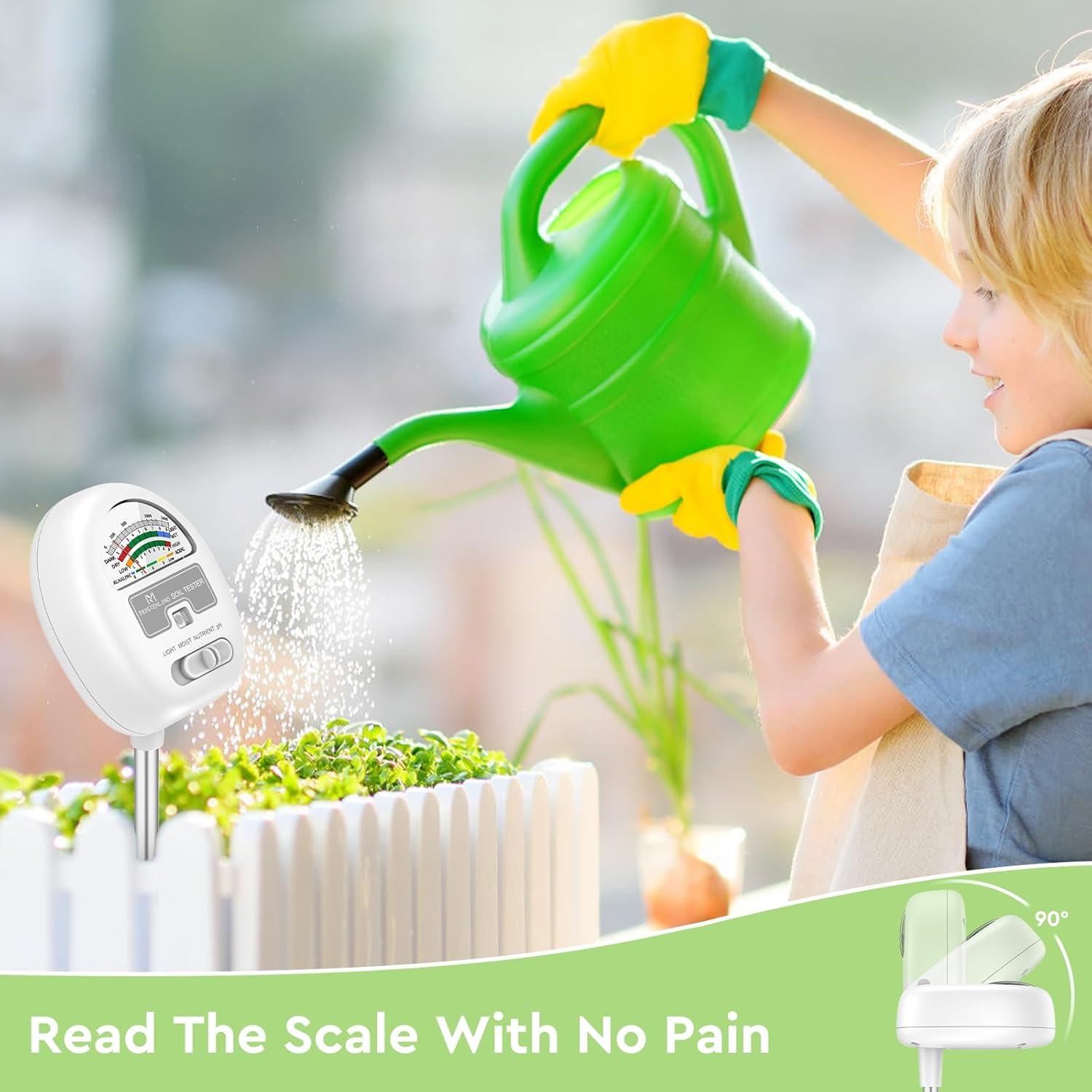 Medidor de Humedad del Suelo 4-en-1 Moistenland P403W