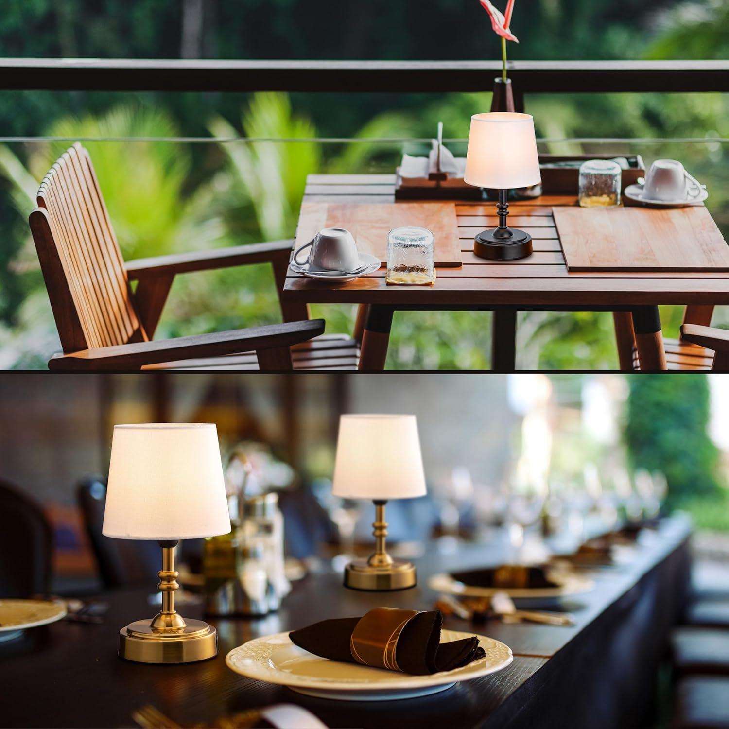 Lámpara de Mesa LED O'Bright Seraph Mini Recargable Negra