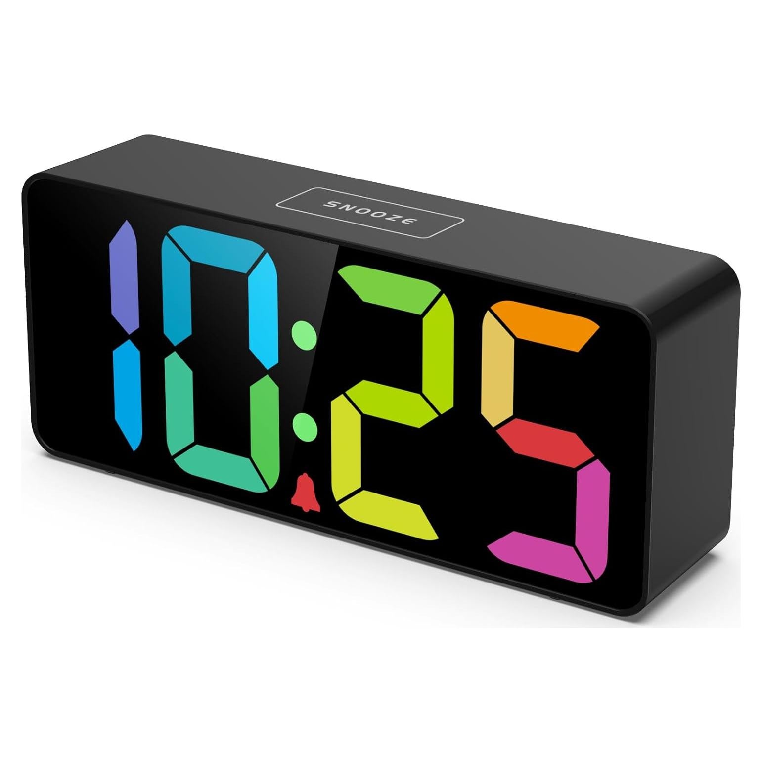 Reloj Despertador Digital Welgo 7.5" LED Ajustable USB