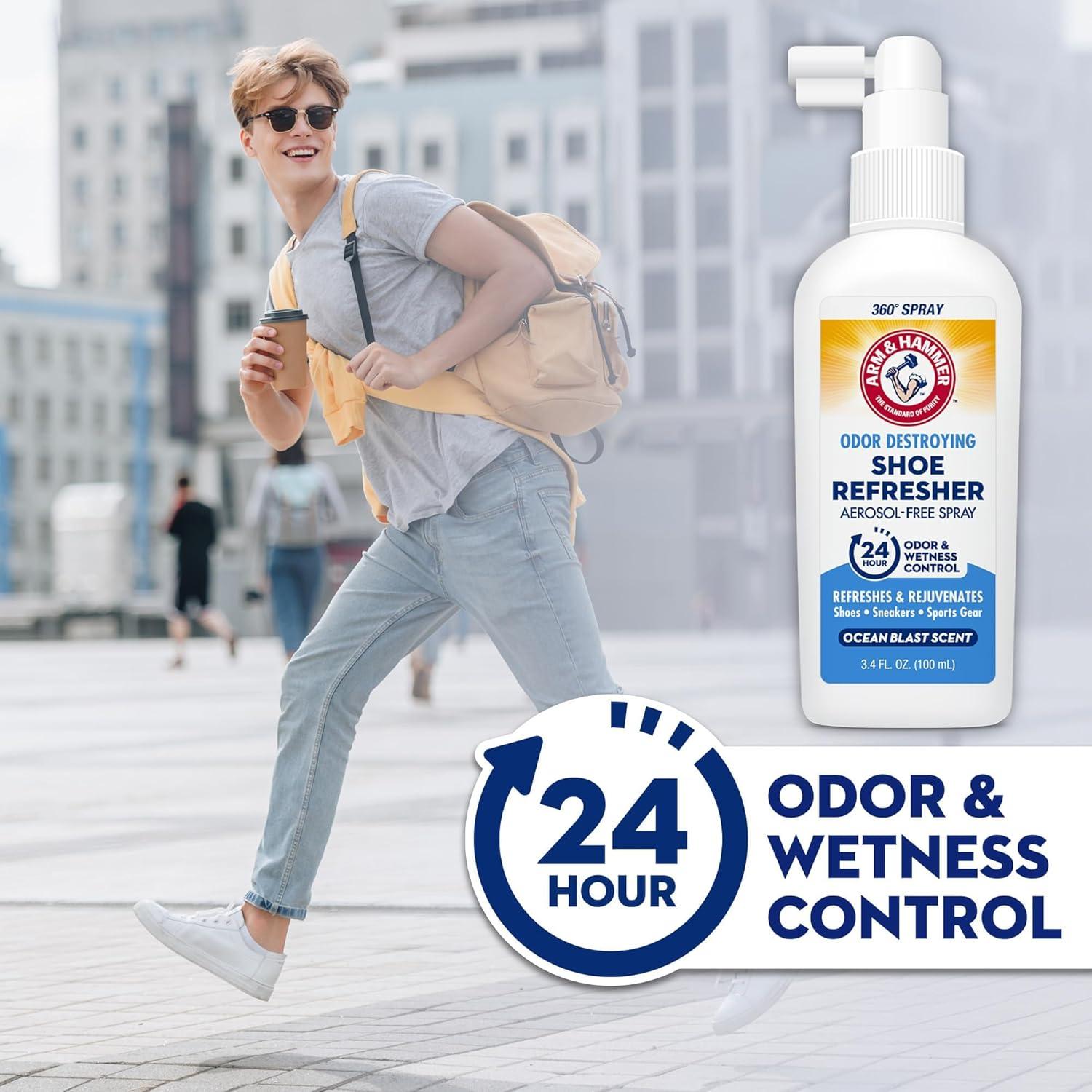 Spray Refrescante para Zapatos Arm & Hammer 96.39 g Aroma Oceánico