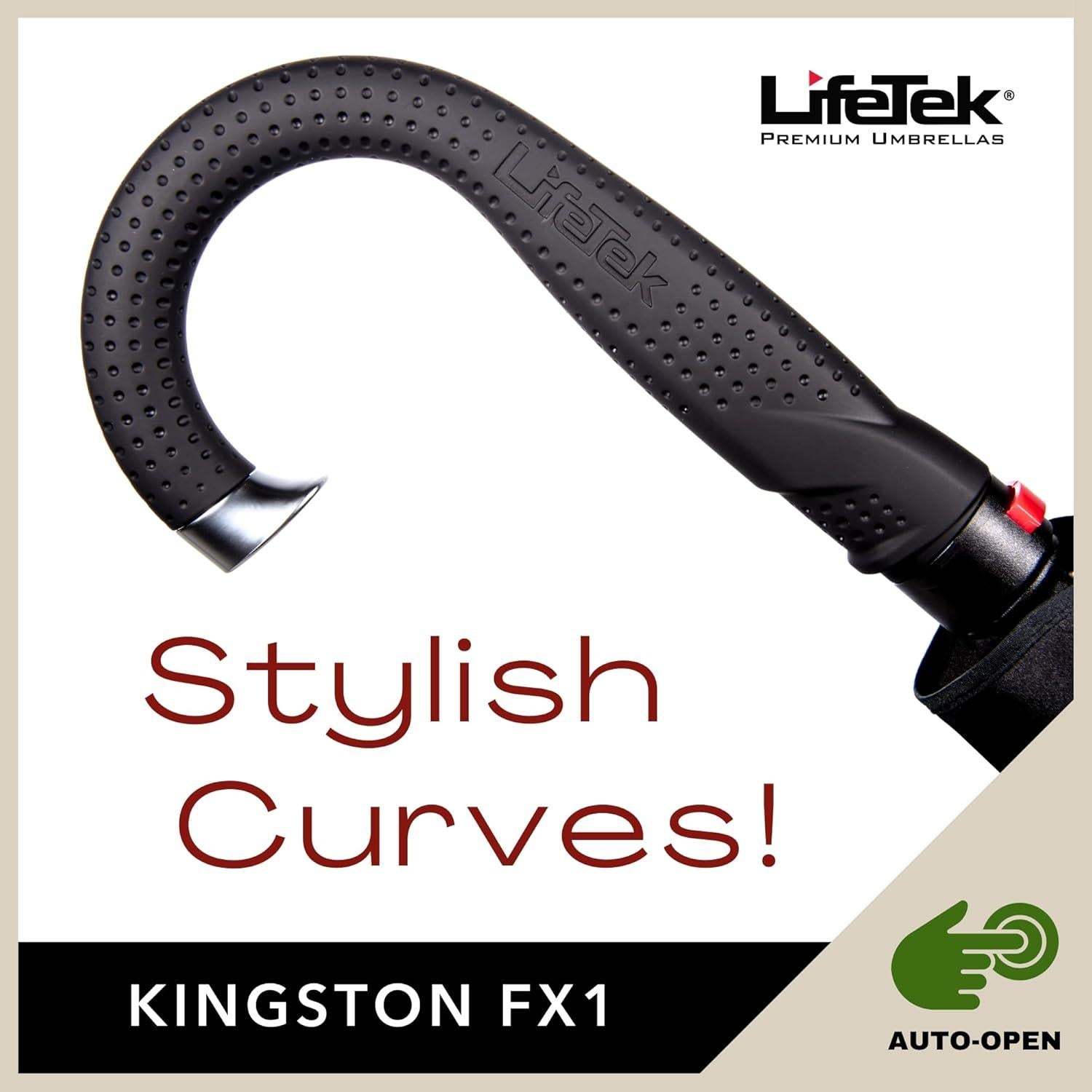 Paraguas LifeTek Kingston FX1 Grande 137 cm Automático