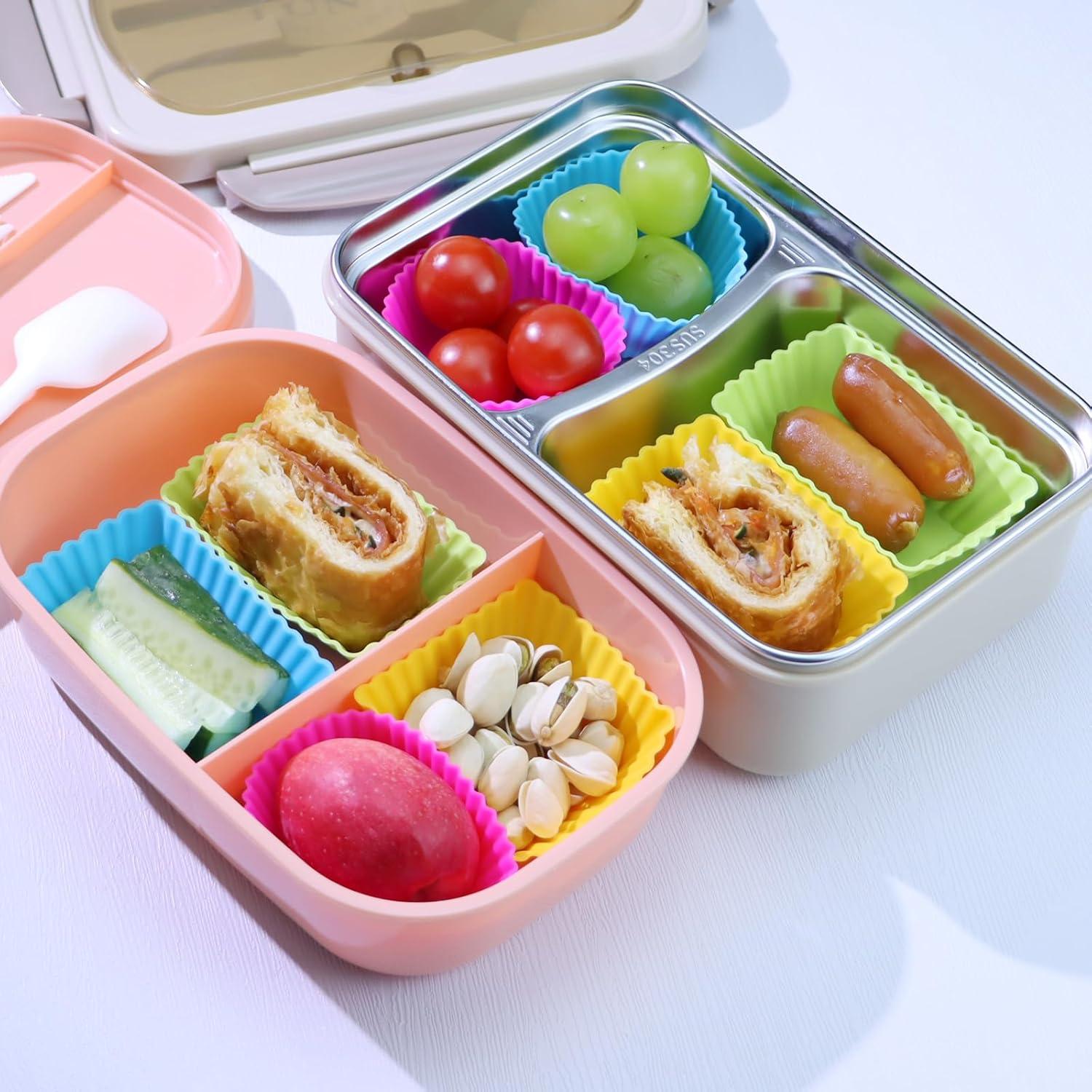 24 Tazas de Silicona Reutilizables SAWNZC para Muffin - Colorido