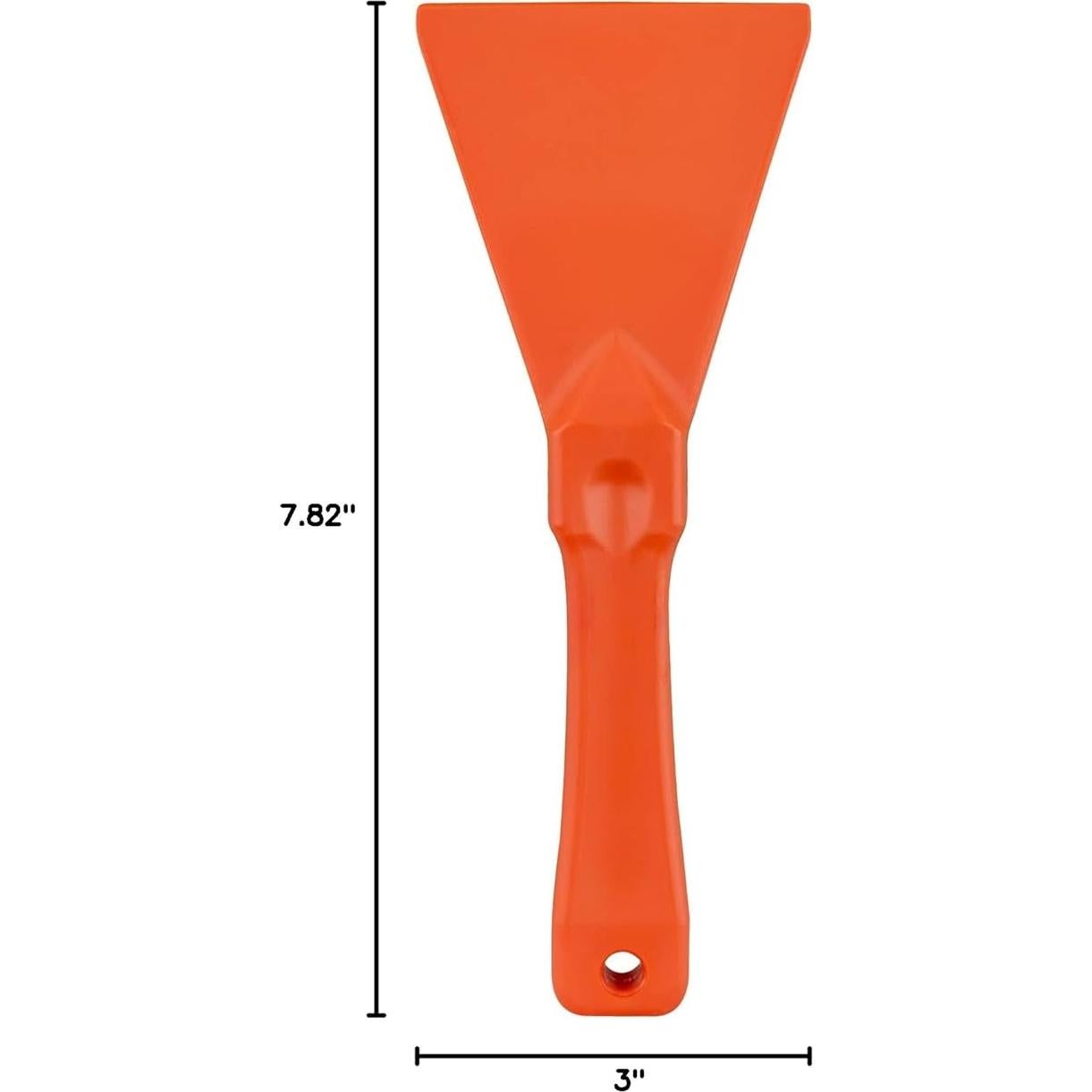 Raspador de Polipropileno SPARTA para Alimentos Naranja 19.87x7.62cm