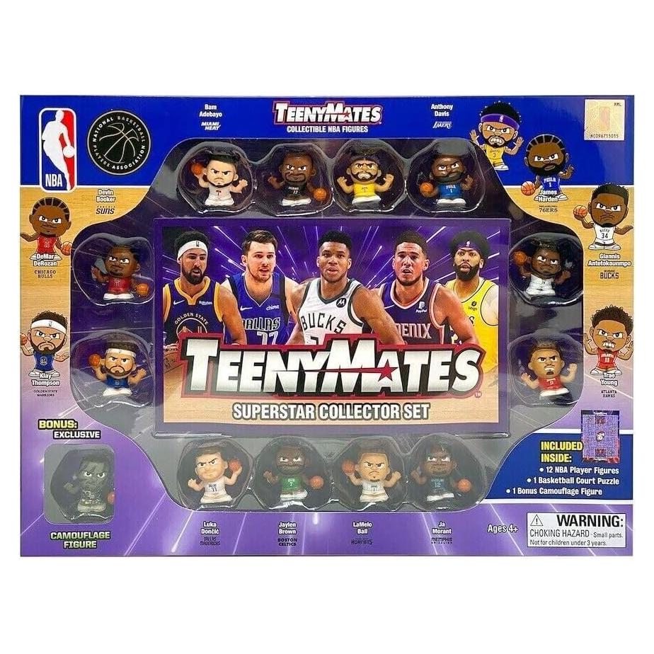 Conjunto TeenyMates NBA 2023 Coleccionista 13 Figuras
