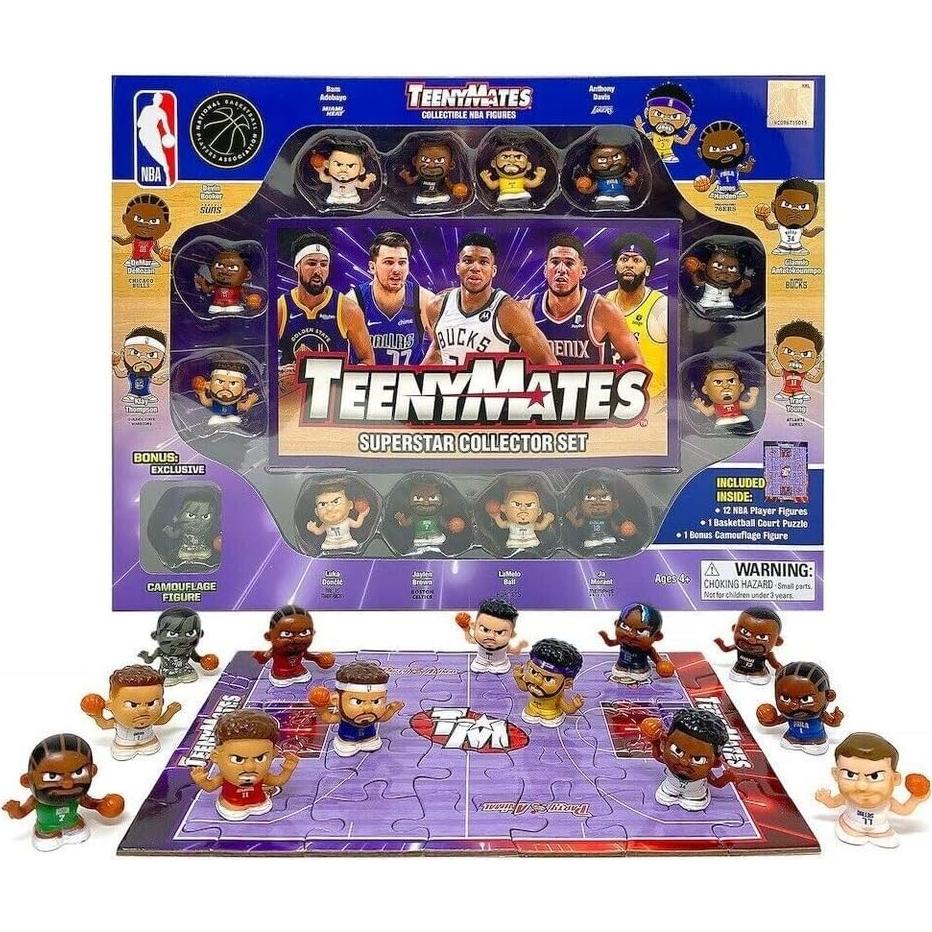 Conjunto TeenyMates NBA 2023 Coleccionista 13 Figuras