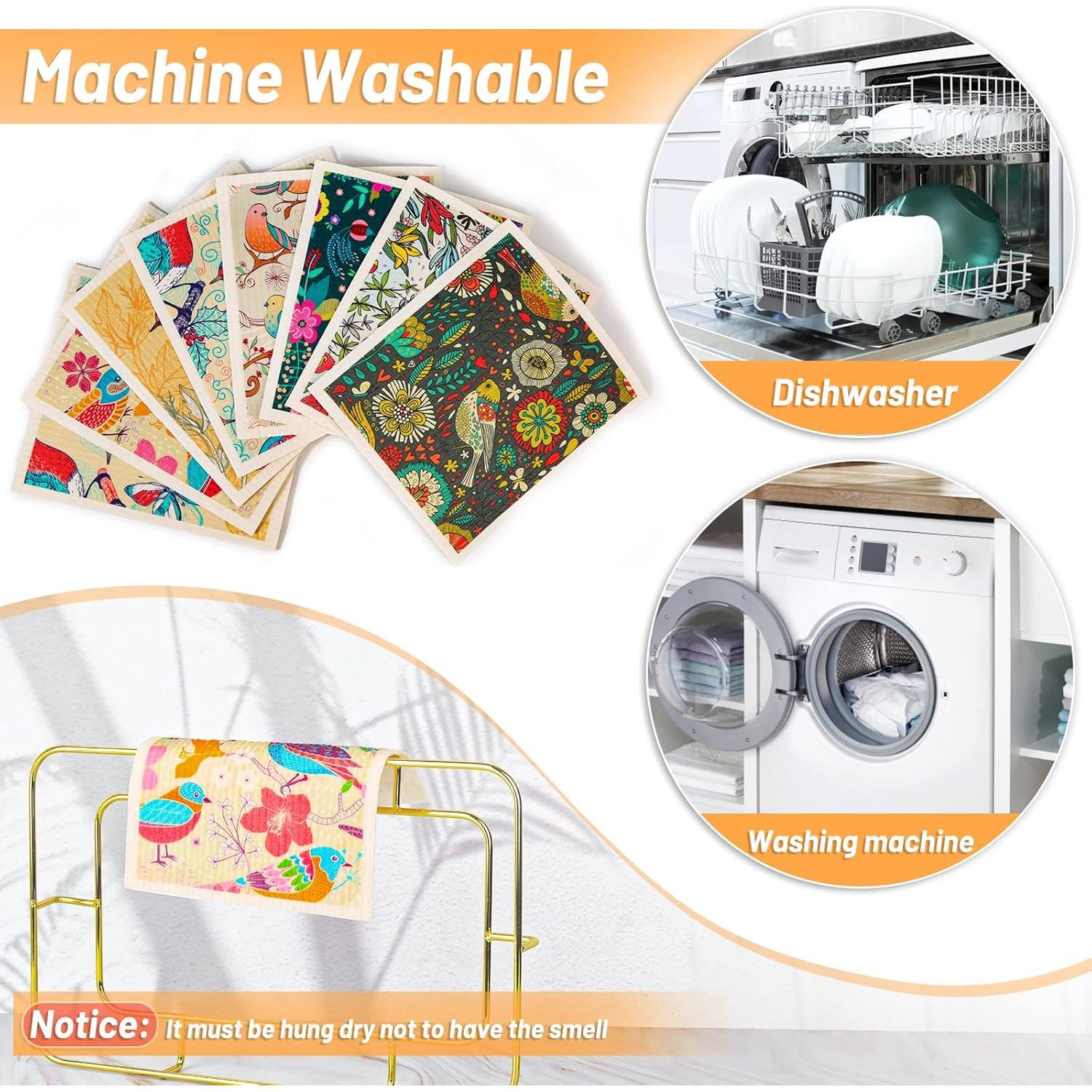 Paquete de 8 paños de cocina Lucomb, absorbentes y lavables