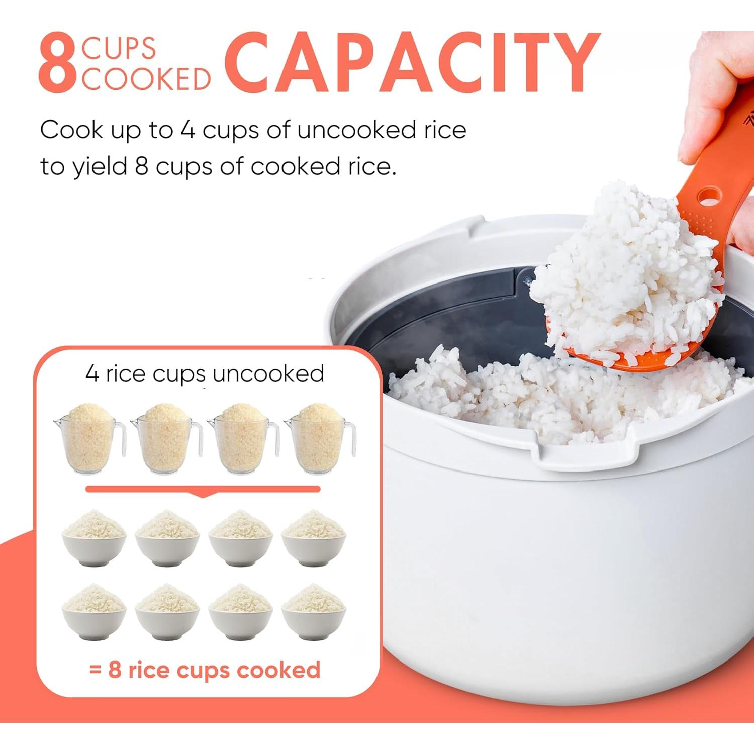 Cocinero de Arroz y Vaporera Zwippy V2.0 2L Antiadherente