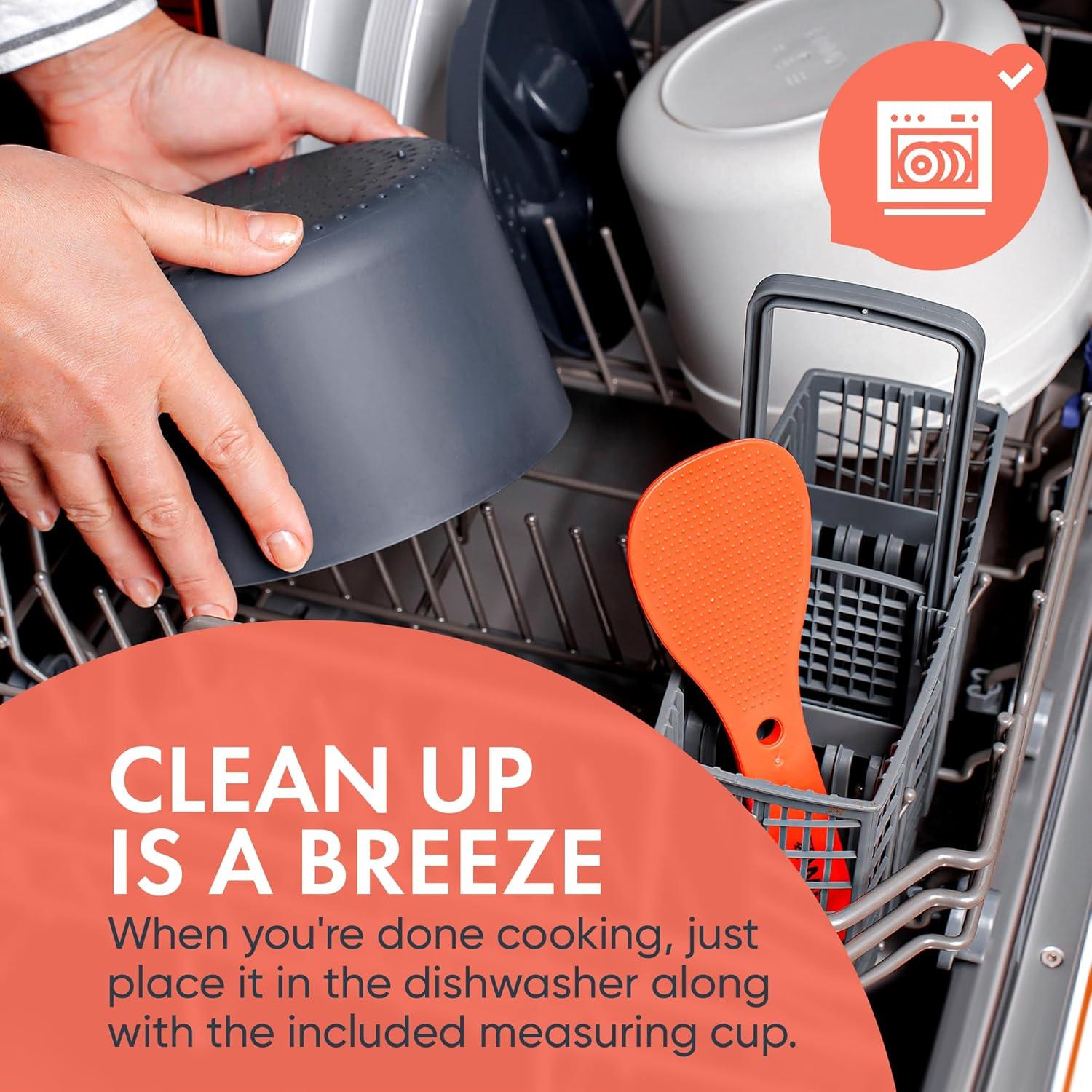 Cocinero de Arroz y Vaporera Zwippy V2.0 2L Antiadherente