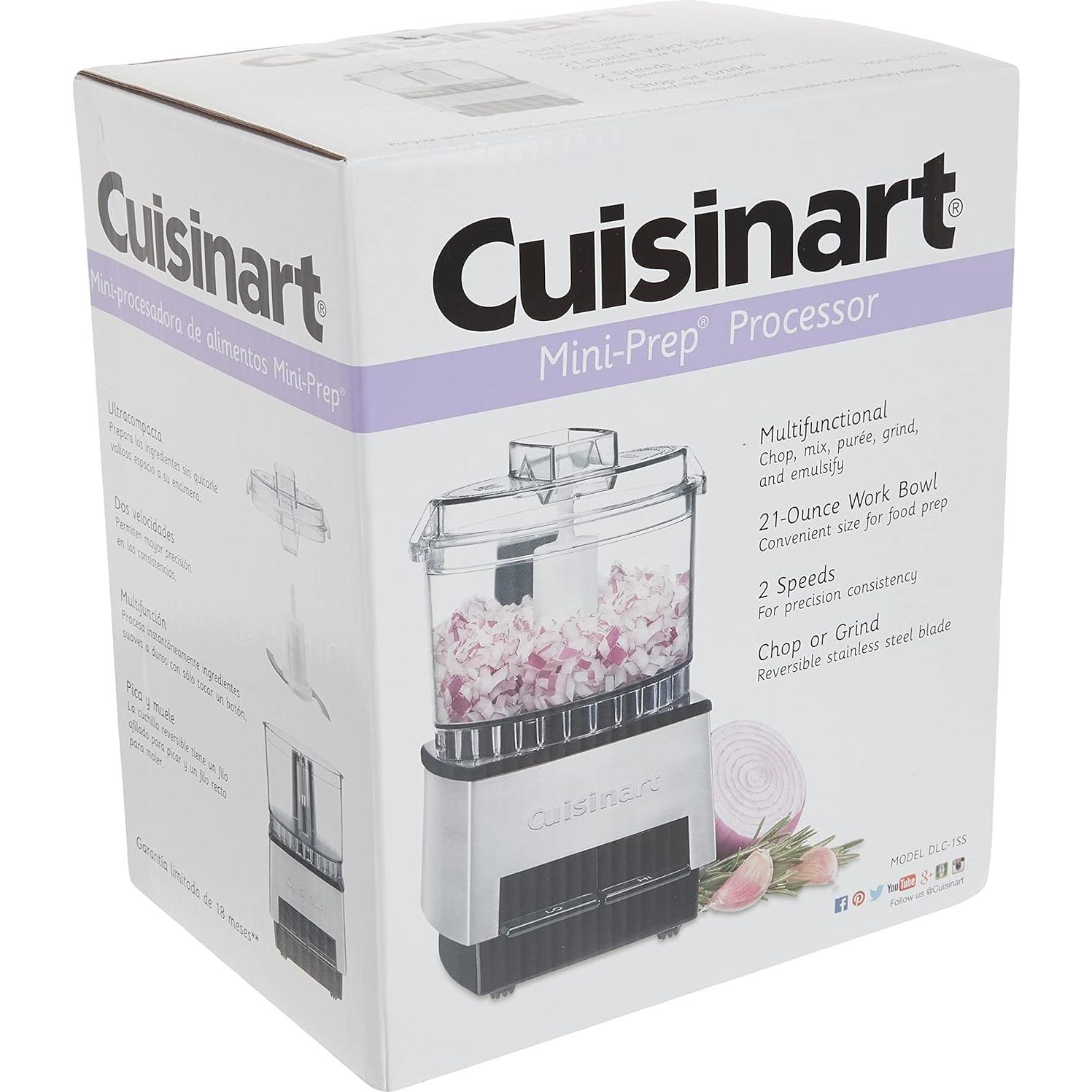 Procesador de Alimentos Cuisinart Mini Prep 2.63 Tazas Acero Inoxidable