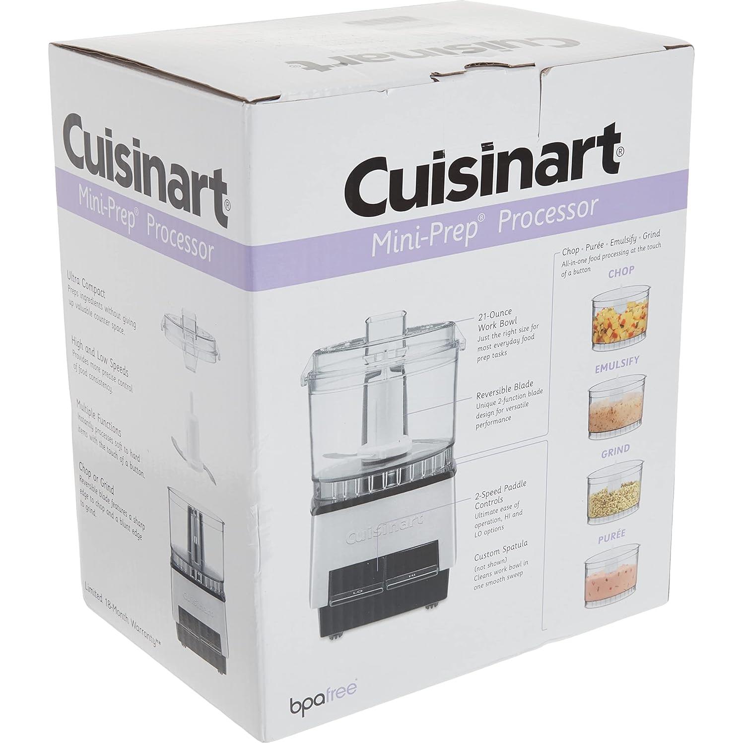 Procesador de Alimentos Cuisinart Mini Prep 2.63 Tazas Acero Inoxidable