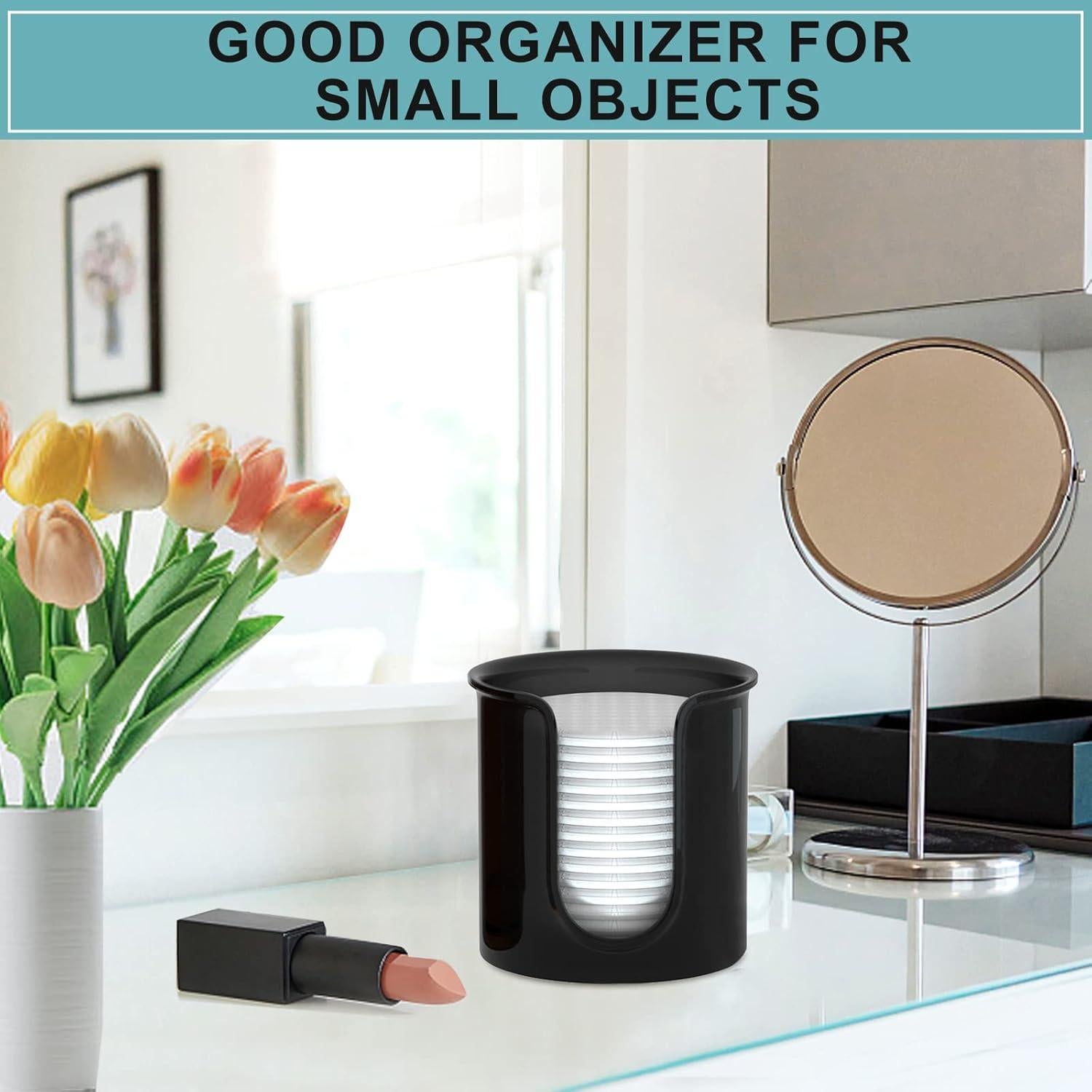 Soporte para Tazas de Baño BYAWAY - 2 Dispensadores 3 oz Negro