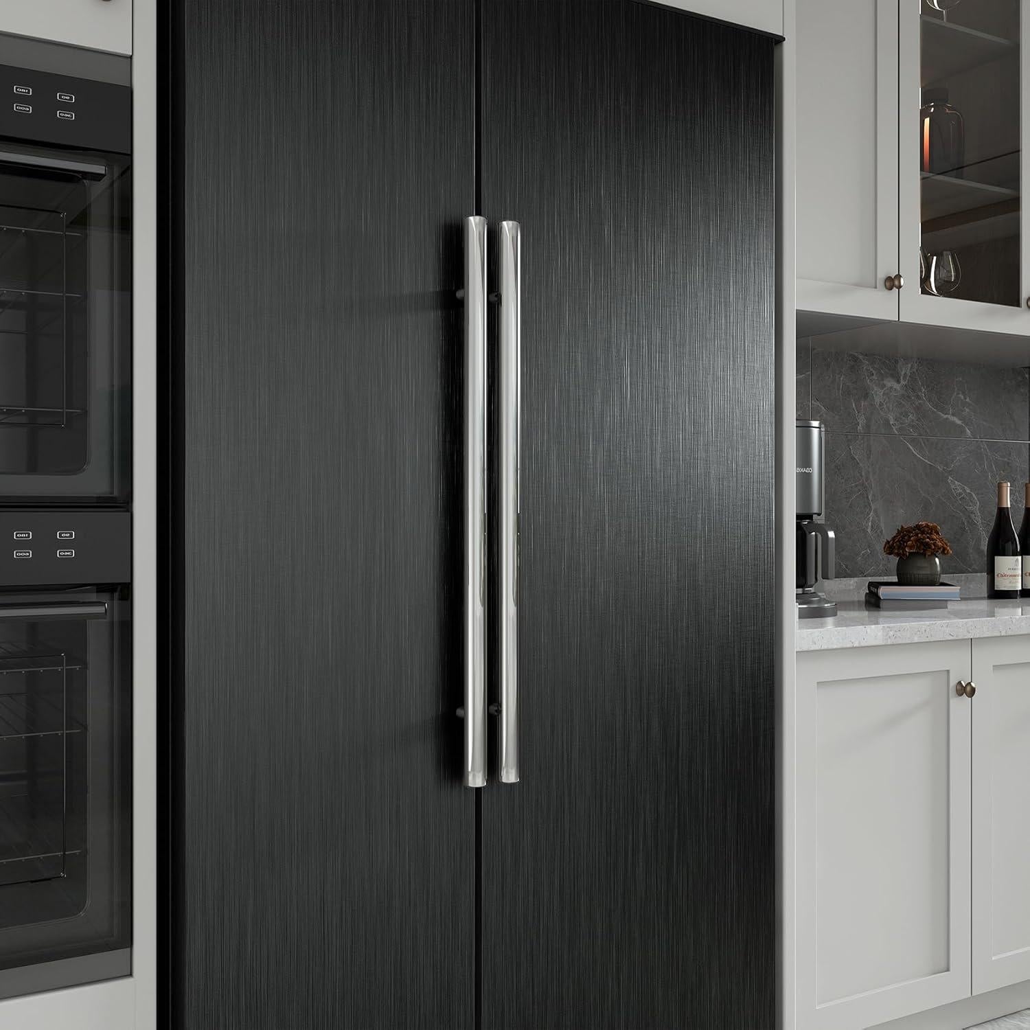 Papel Contacto Autoadhesivo Livelynine Acero Inoxidable Negro 40x200cm