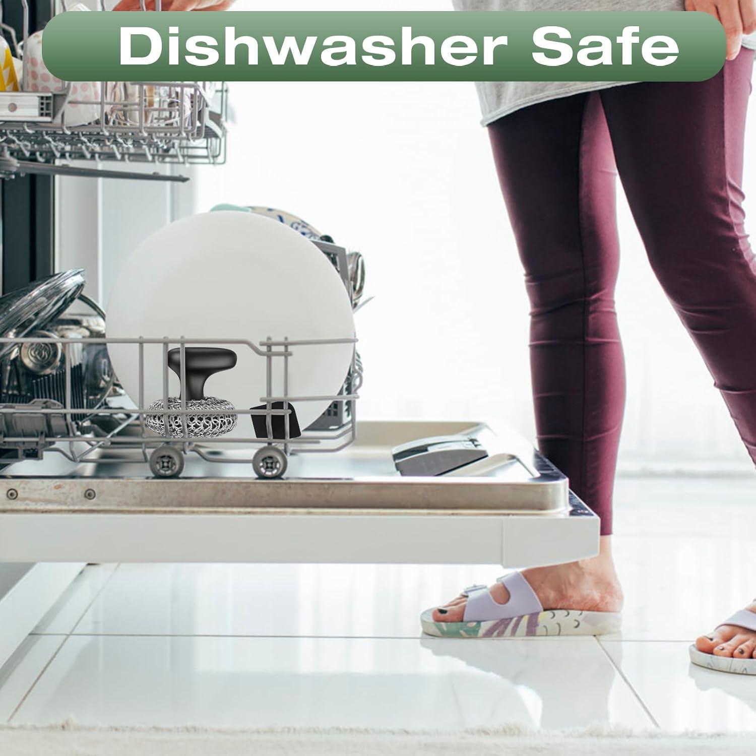 Estropajo de Hierro Fundido Purgreat con Raspador - Kit de Limpieza