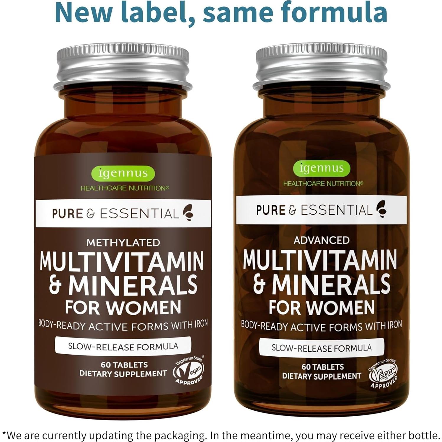 Multivitamina Metilada para Mujeres Igennus 60 Tabletas